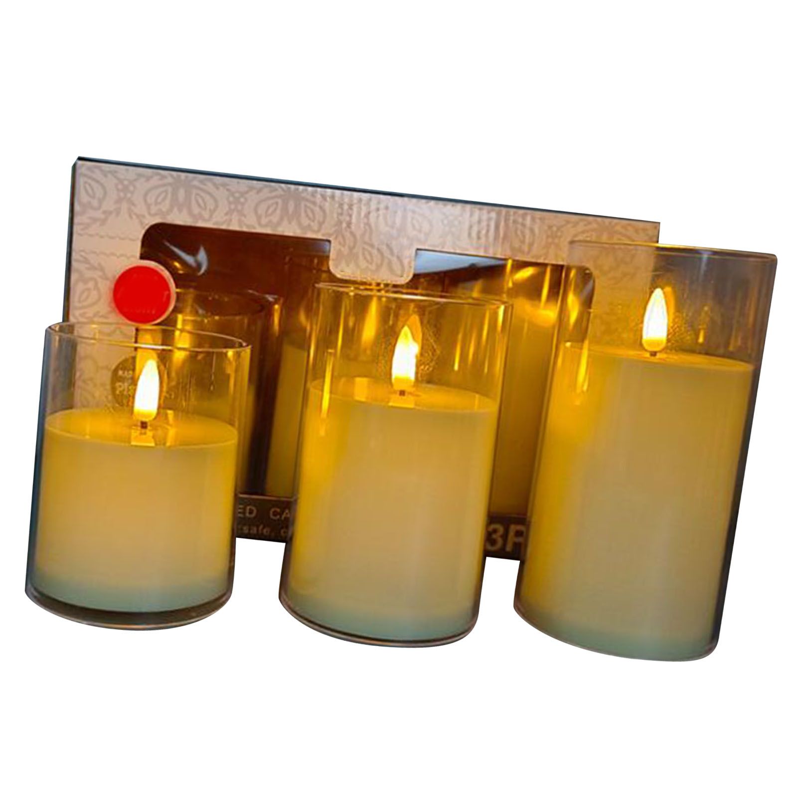 3PCS Flameless LED Candles Electronic Candle Light for Wedding Table Festival view 3
