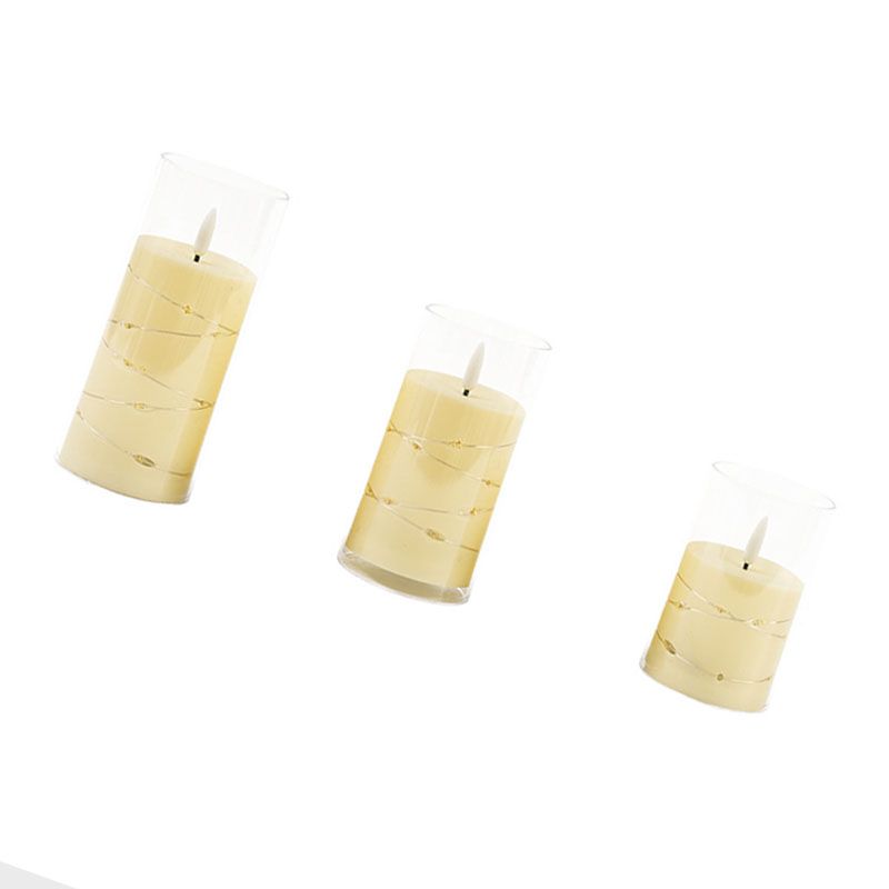 3PCS Flameless Candle LED Realistic PP Battery Operated Electric Candle for view 4
