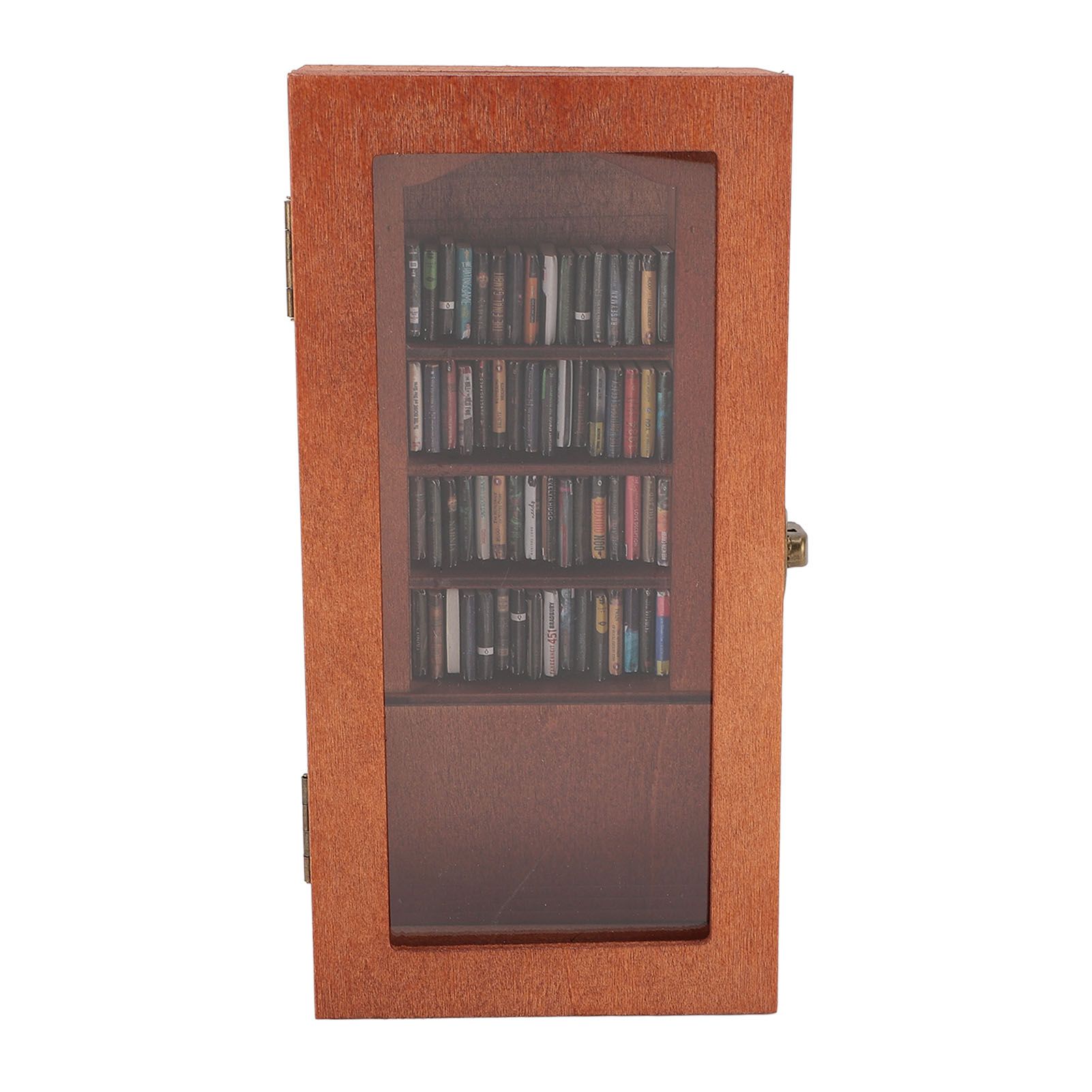 Anxiety Relief Bookshelf Wooden Novel Display Cabinet Ornament with 1 Pack view 2