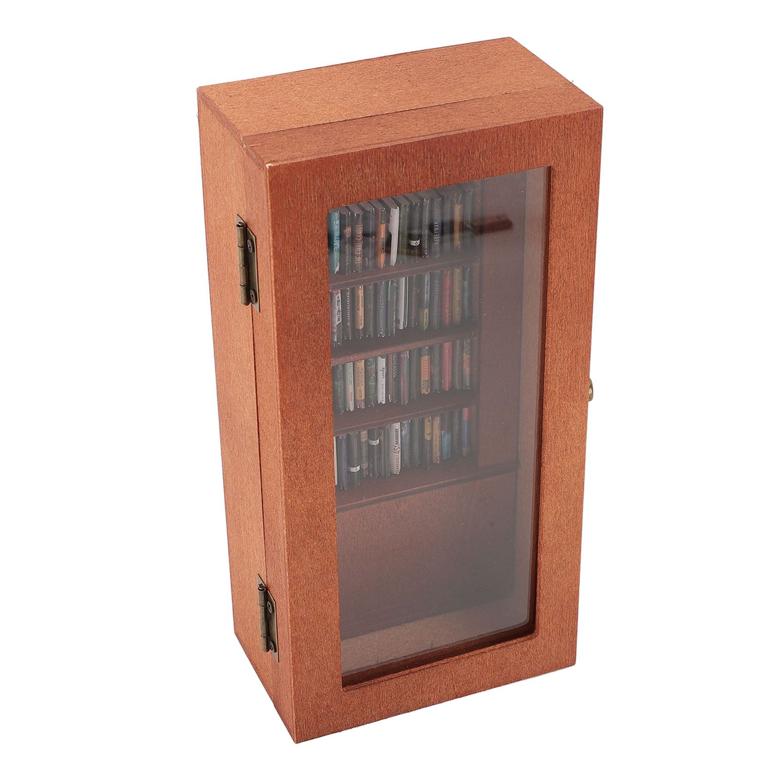 Anxiety Relief Bookshelf Wooden Novel Display Cabinet Ornament with 1 Pack view 3