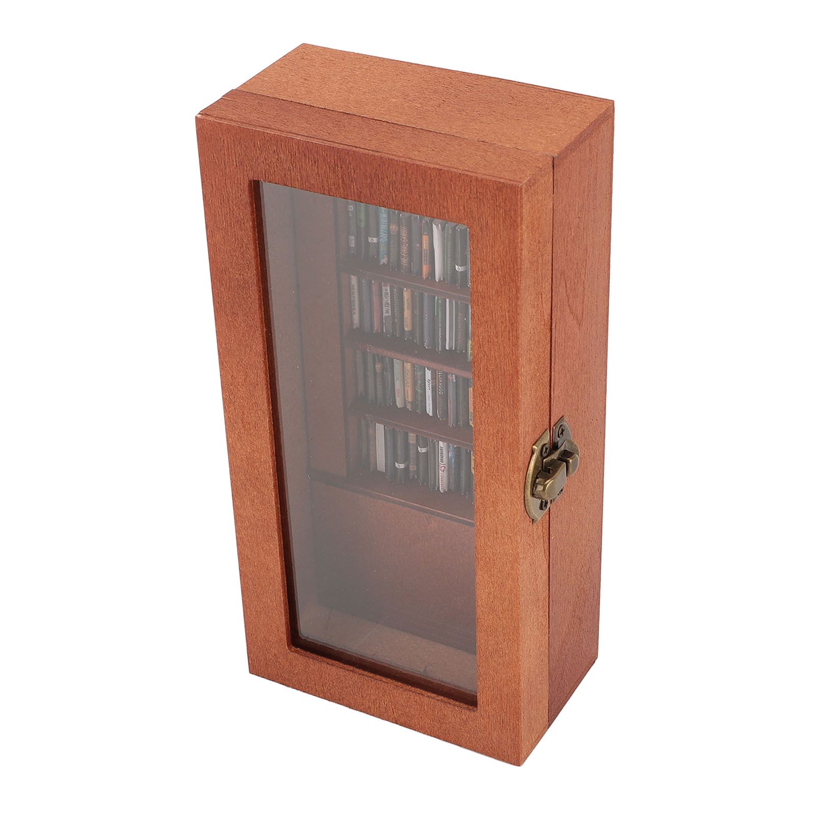 Anxiety Relief Bookshelf Wooden Novel Display Cabinet Ornament with 1 Pack view 4