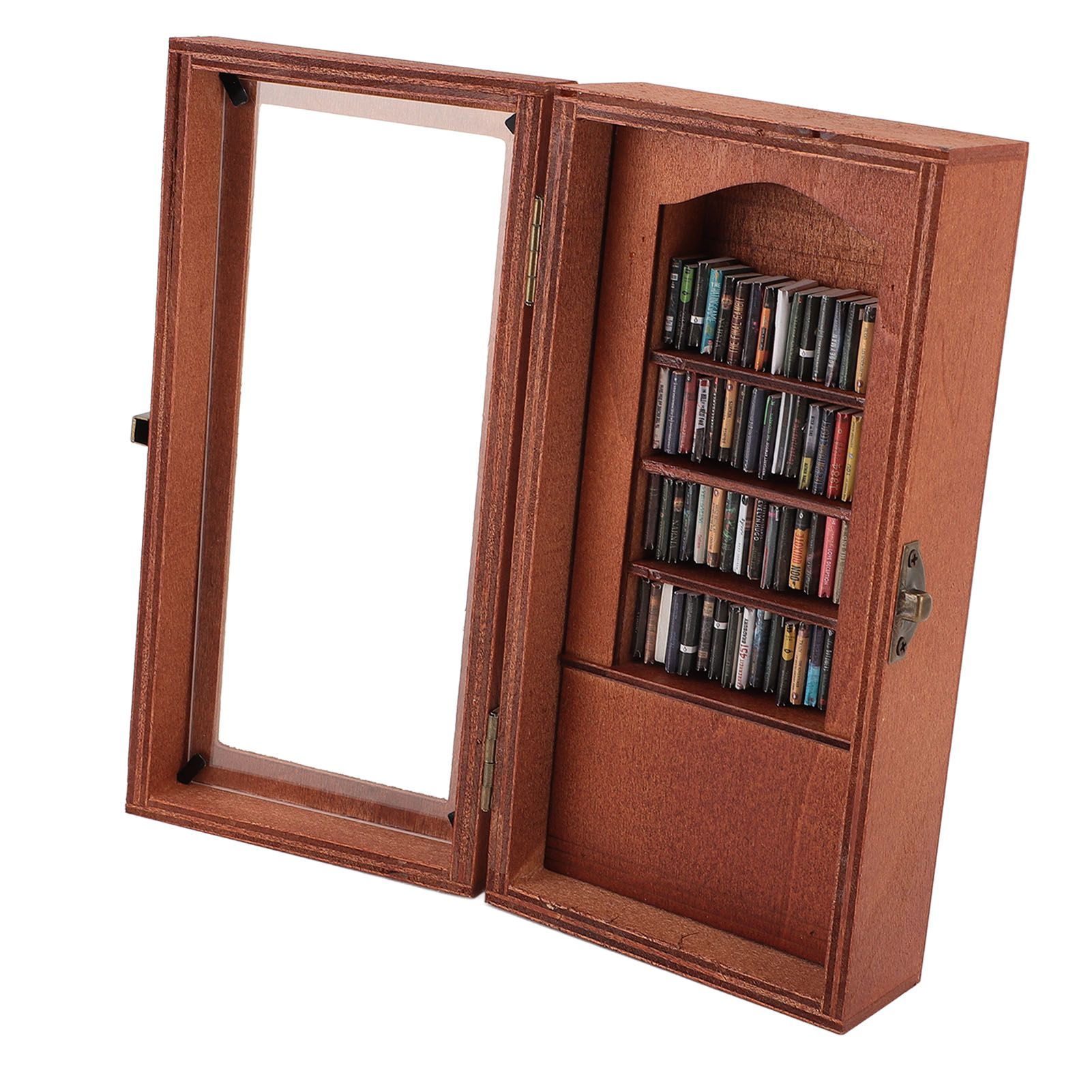 Anxiety Relief Bookshelf Wooden Novel Display Cabinet Ornament with 1 Pack view 9