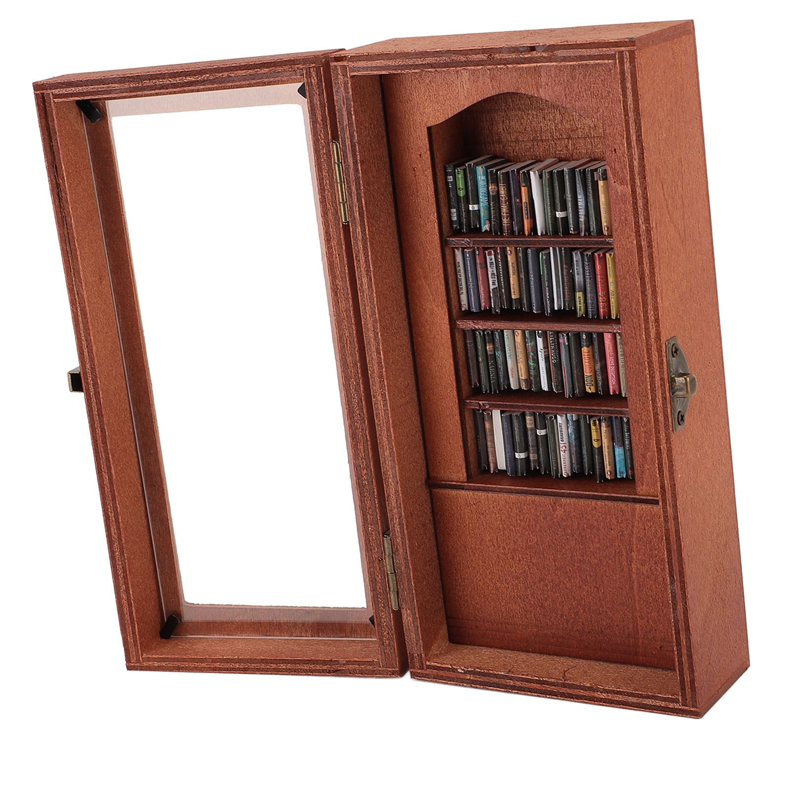 Anxiety Relief Bookshelf Wooden Novel Display Cabinet Ornament with 1 Pack view 10