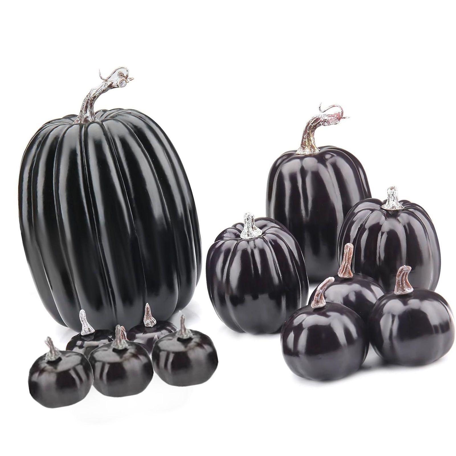 14pcs Artificial Pumpkin Black Foam Creative Lightweight Reusable Decorative view 8