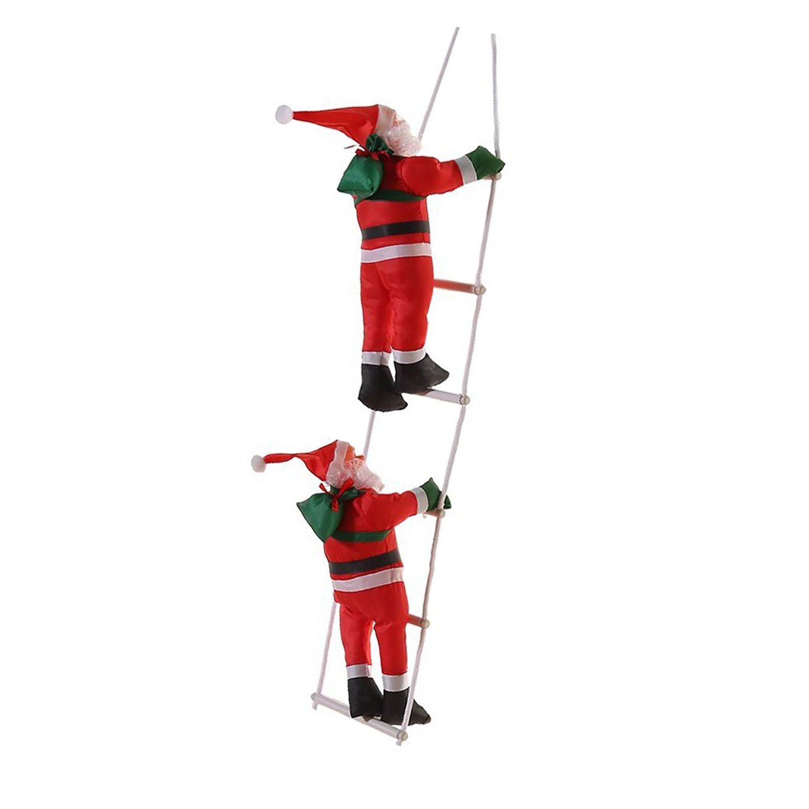 Ladder Climbing Hanging Father Xmas 9.8 Inch Xmas Tree Hanging Ornament for — image 1