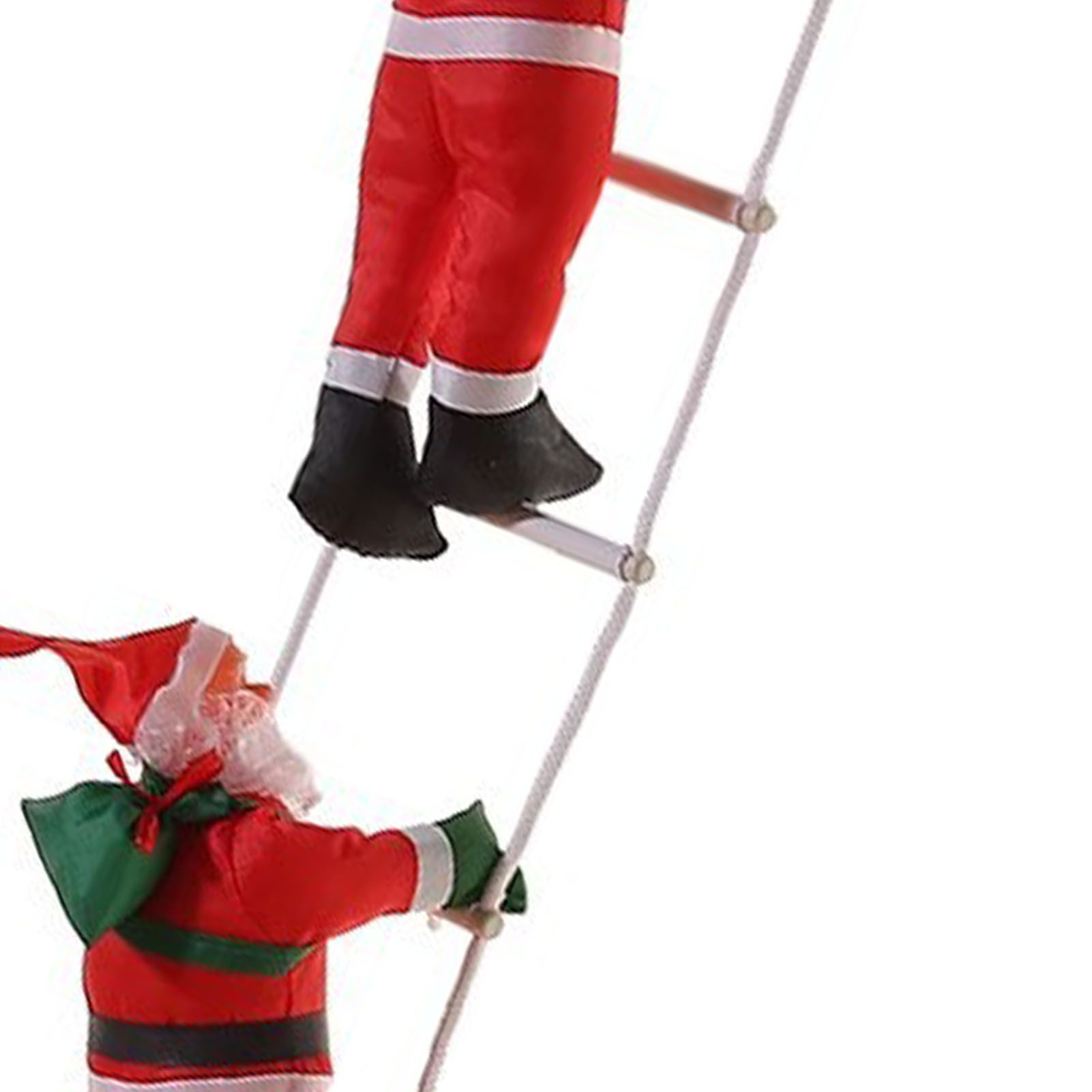 Ladder Climbing Hanging Father Xmas 9.8 Inch Xmas Tree Hanging Ornament for view 5