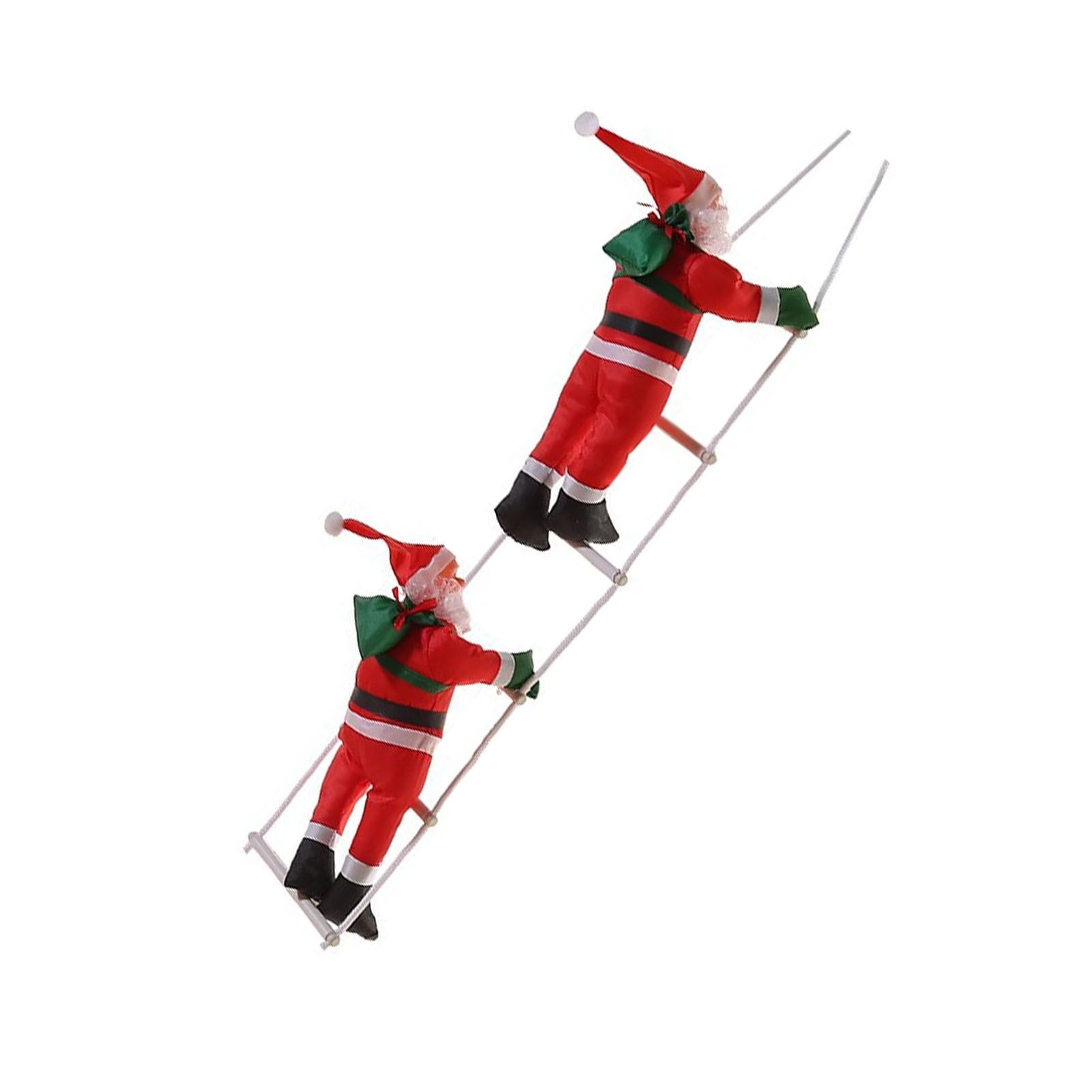 Ladder Climbing Hanging Father Xmas 9.8 Inch Xmas Tree Hanging Ornament for view 6