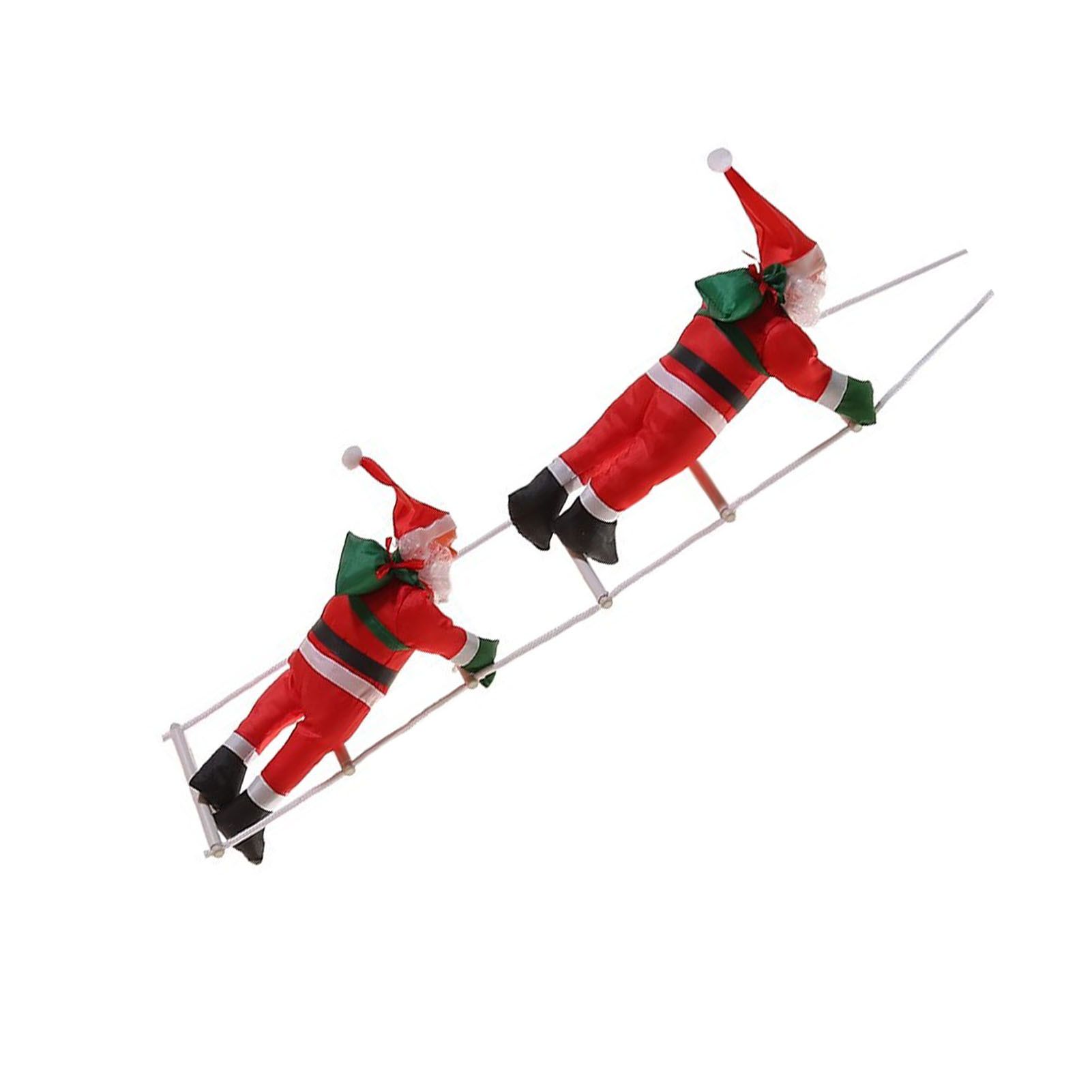 Ladder Climbing Hanging Father Xmas 9.8 Inch Xmas Tree Hanging Ornament for view 9