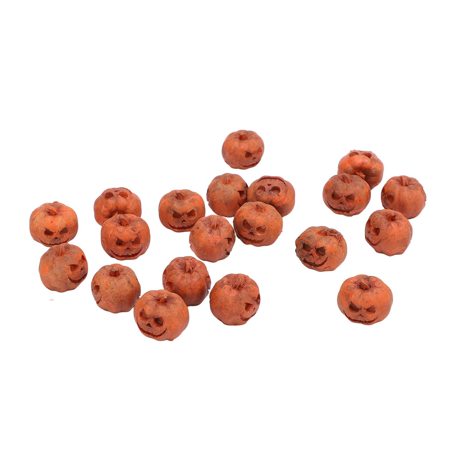 20pcs Miniature Pumpkin Figurines Mini Resin Pumpkin Ornaments Garden Grimace view 7