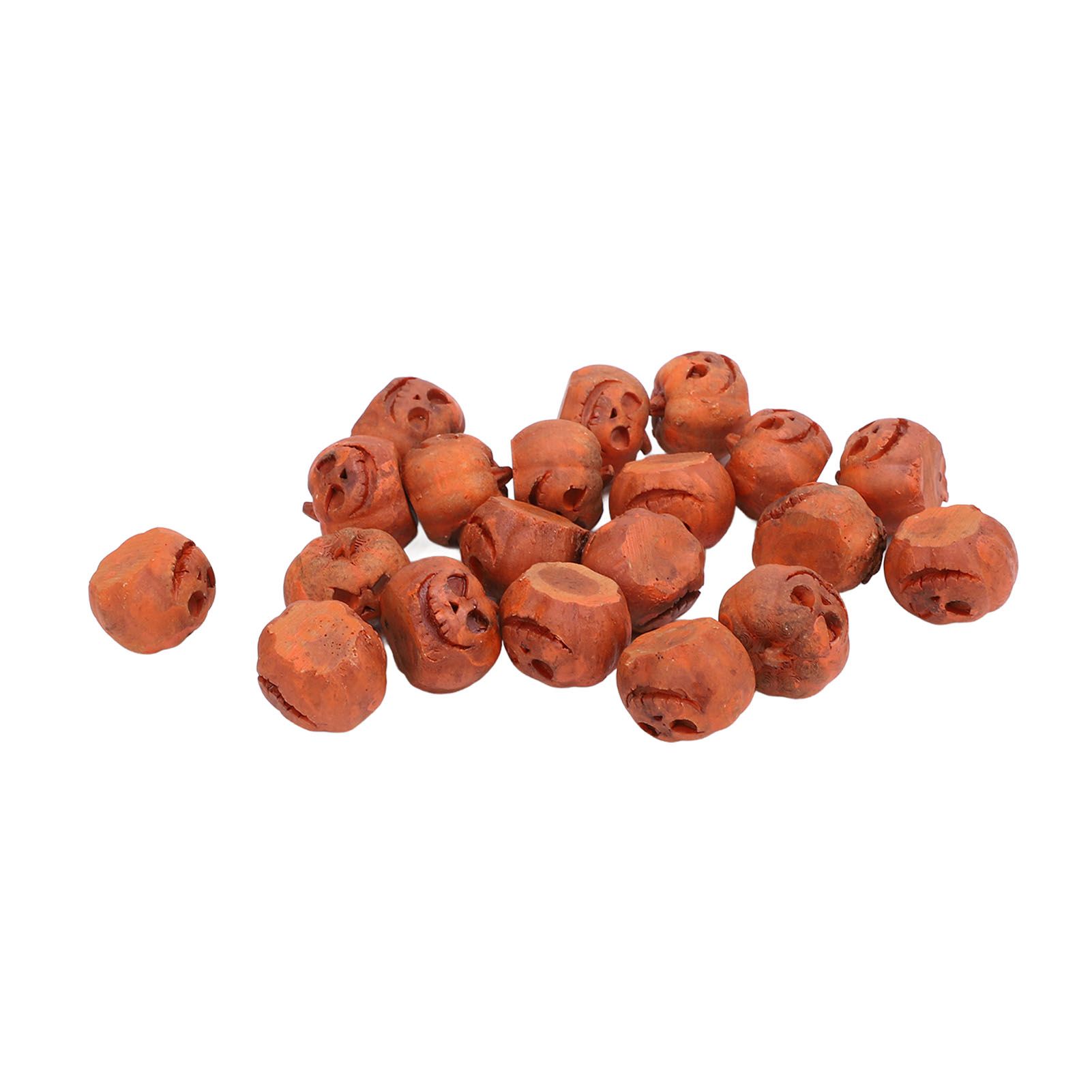 20pcs Miniature Pumpkin Figurines Mini Resin Pumpkin Ornaments Garden Grimace view 9