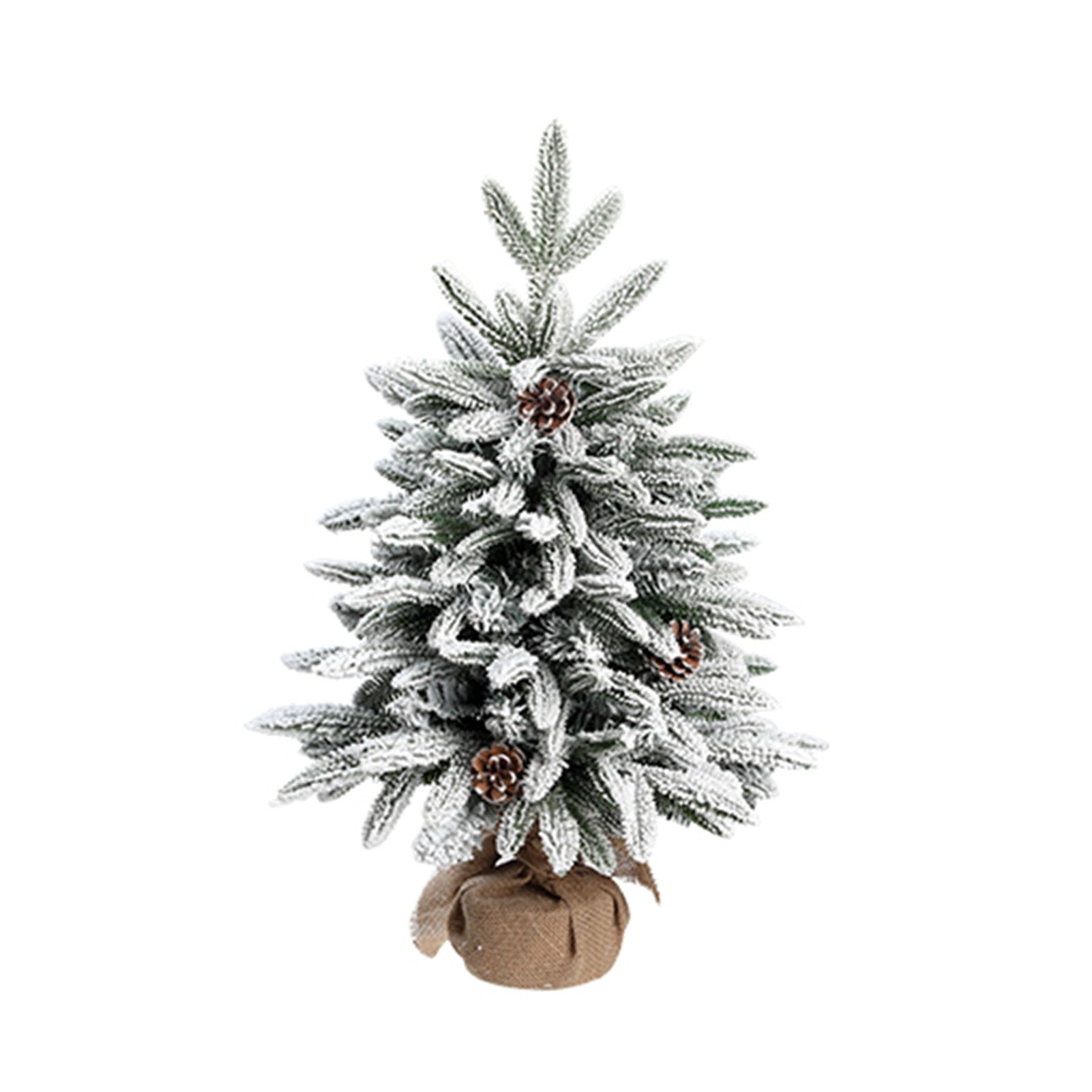 45cm Xmas Tree Snow Tree Snow Flocked Xmas Tree with Snow Cedar and Snowflakes