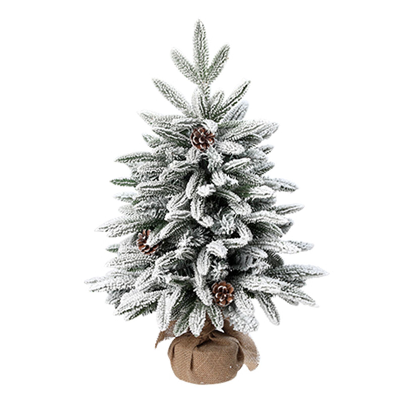 45cm Xmas Tree Snow Tree Snow Flocked Xmas Tree with Snow Cedar and Snowflakes view 3