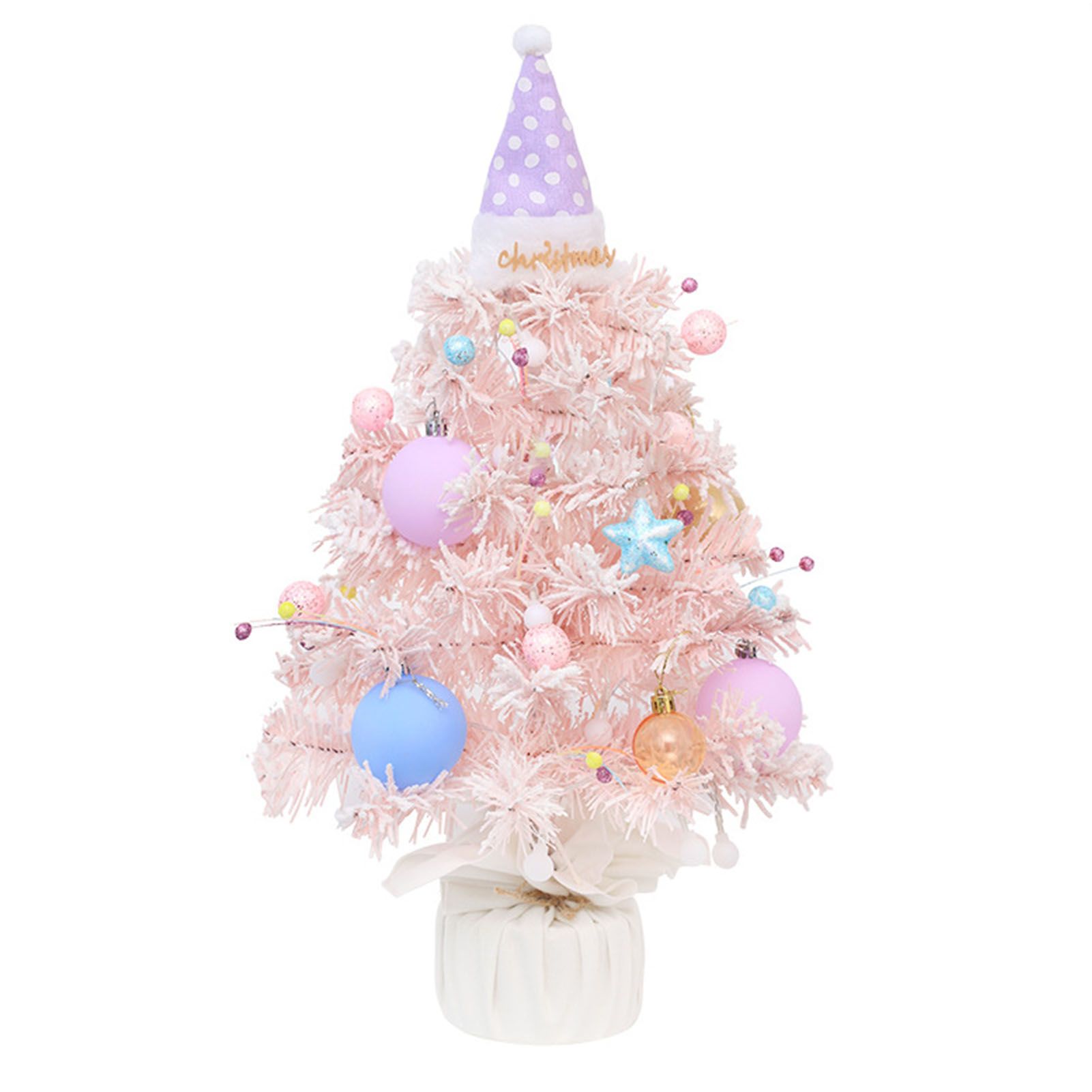 Xmas Tree Music Box Mini Desktop Rotating Decorative Ornament for Family Friends view 3