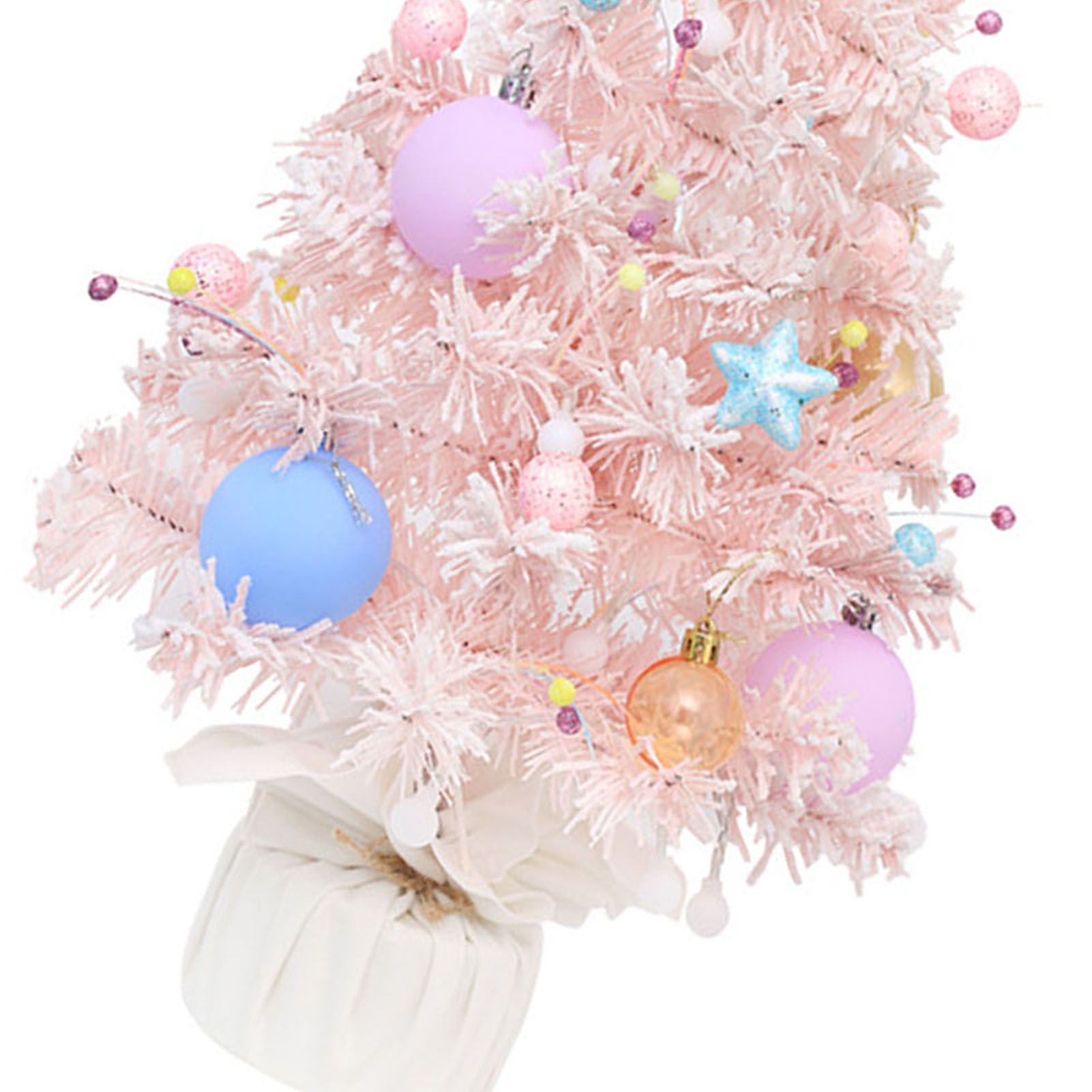Xmas Tree Music Box Mini Desktop Rotating Decorative Ornament for Family Friends view 5