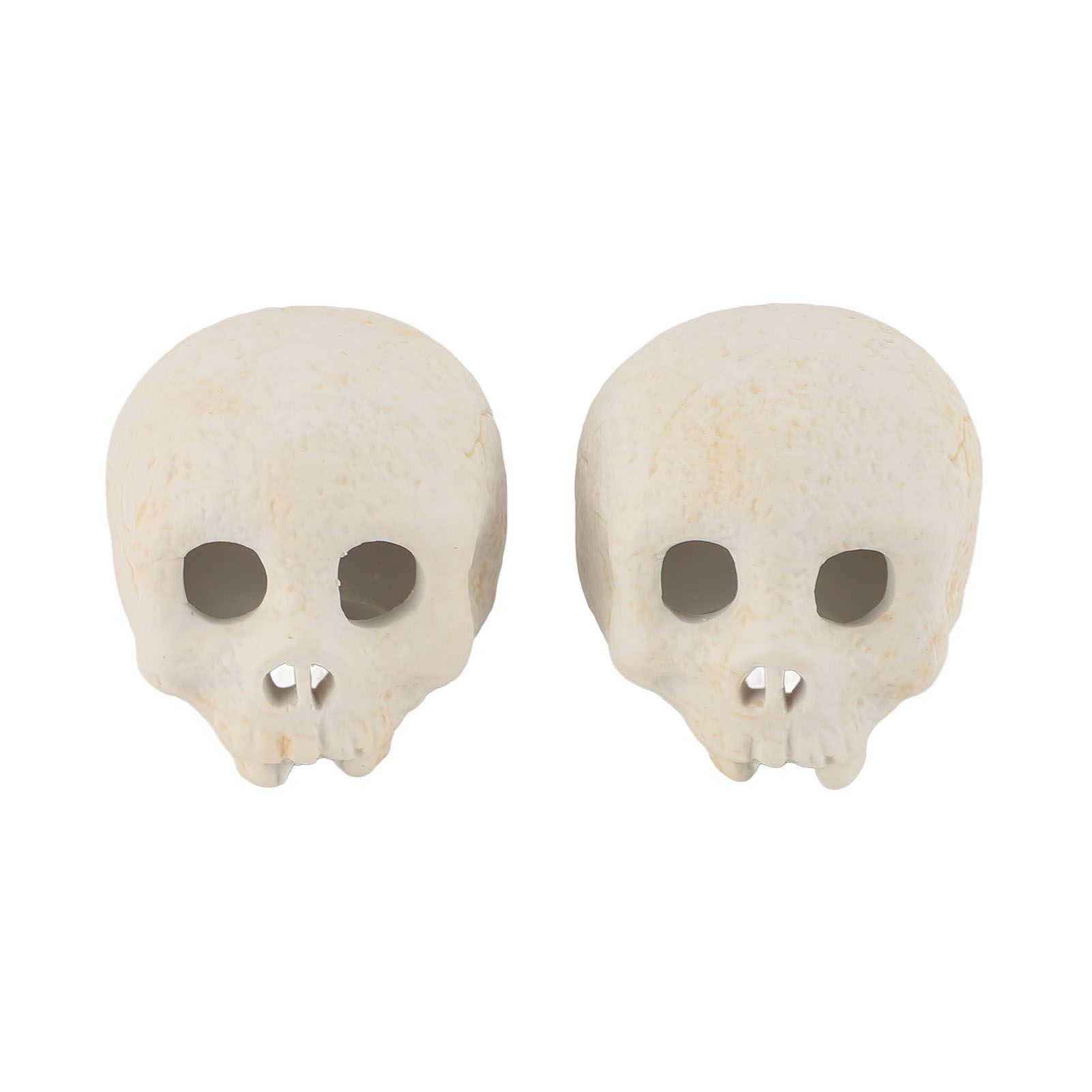 2 Pcs Skull Fire Log Ceramic Fireproof Fire Pit Skull for Holiday Themed Party view 2