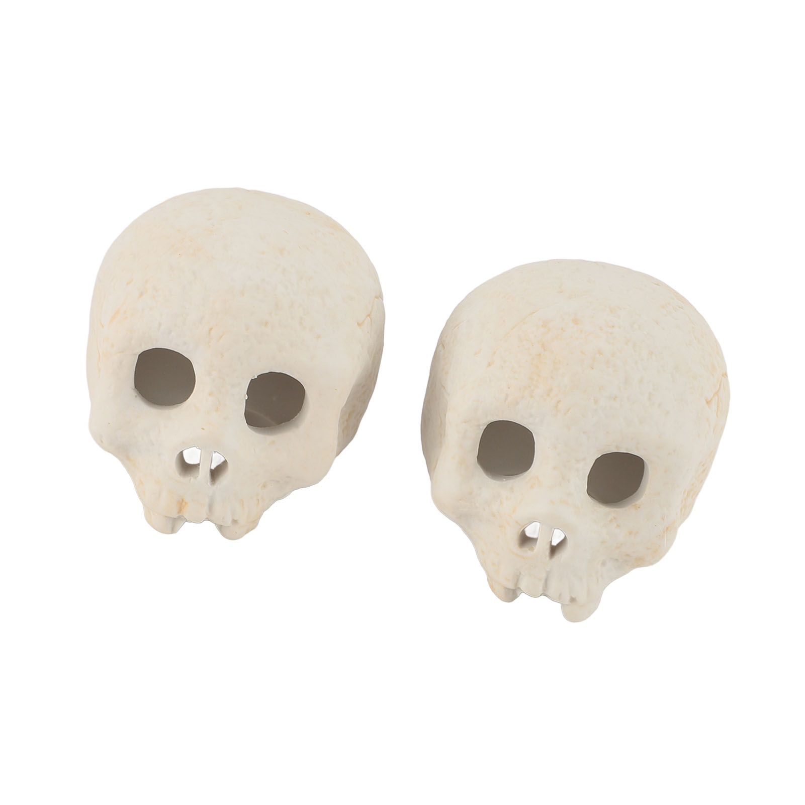 2 Pcs Skull Fire Log Ceramic Fireproof Fire Pit Skull for Holiday Themed Party view 4