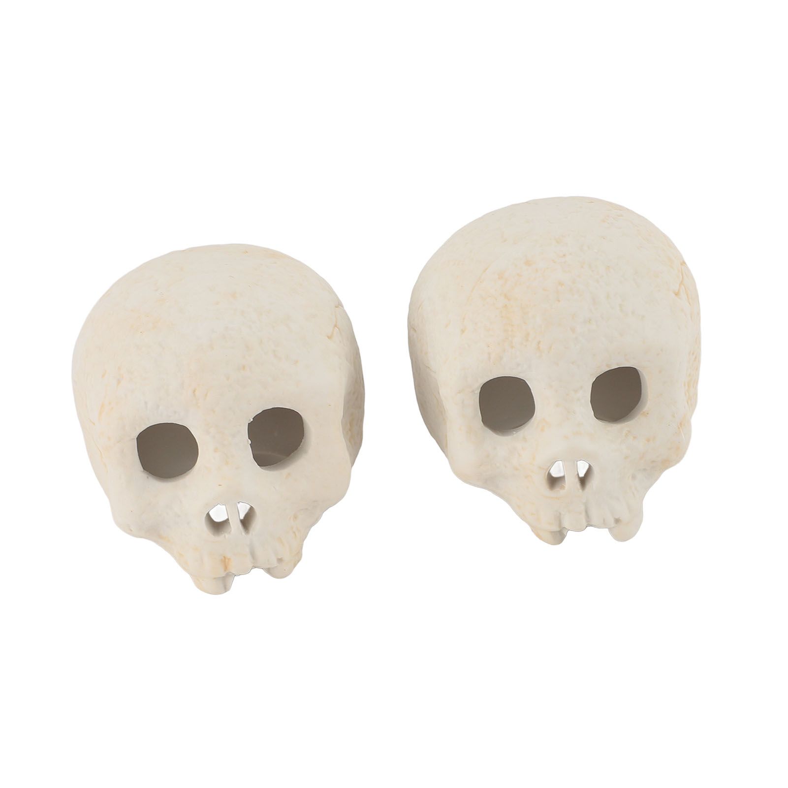 2 Pcs Skull Fire Log Ceramic Fireproof Fire Pit Skull for Holiday Themed Party view 7
