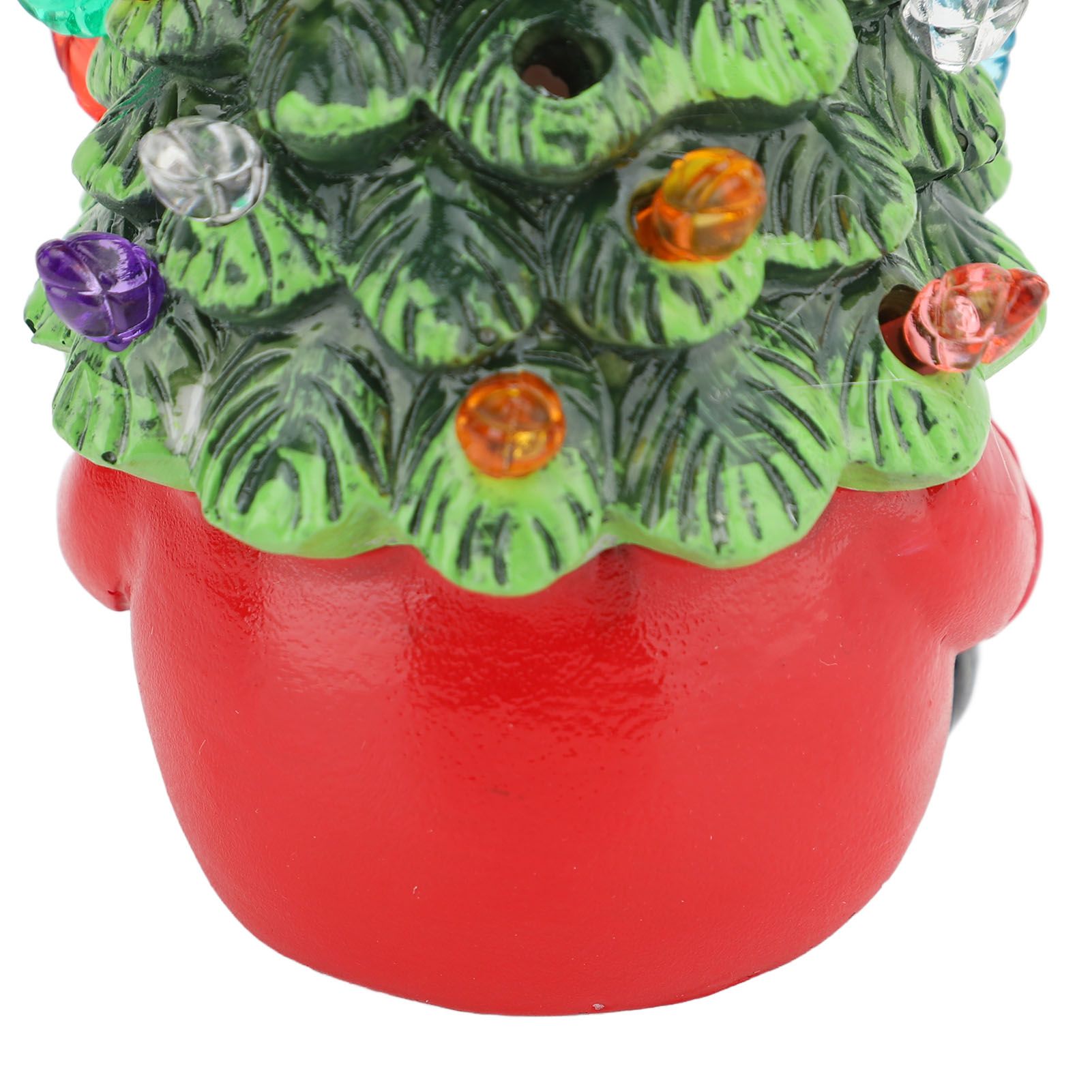 Dwarf Xmas Tree Decoration Resin Colorful Light Compact Gnomes Xmas Tree view 5