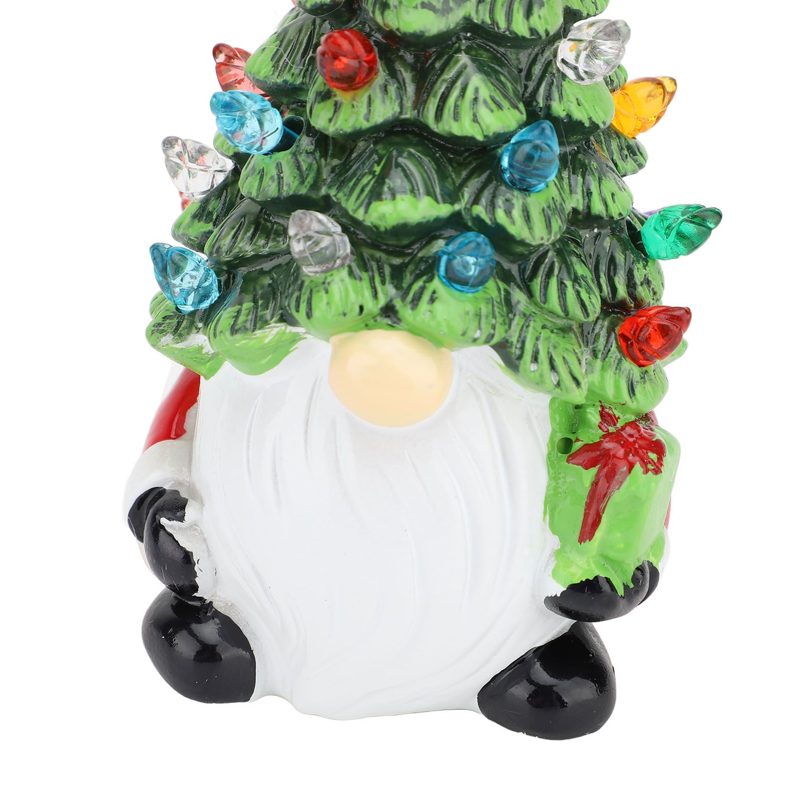 Dwarf Xmas Tree Decoration Resin Colorful Light Compact Gnomes Xmas Tree view 7
