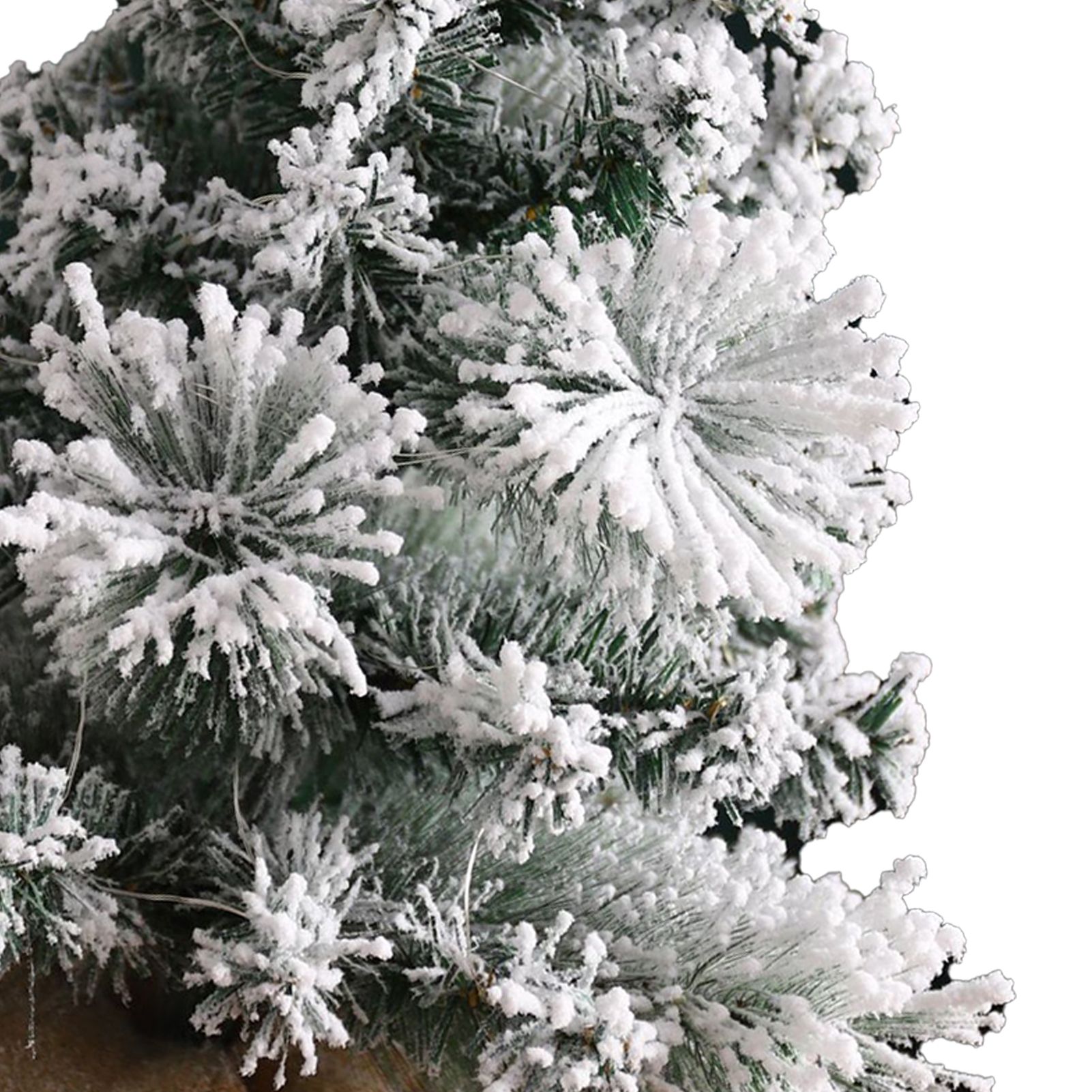 17.7in Artificial Mini Xmas Tree Snow Flocked Artificial Pine Xmas Tree for view 5