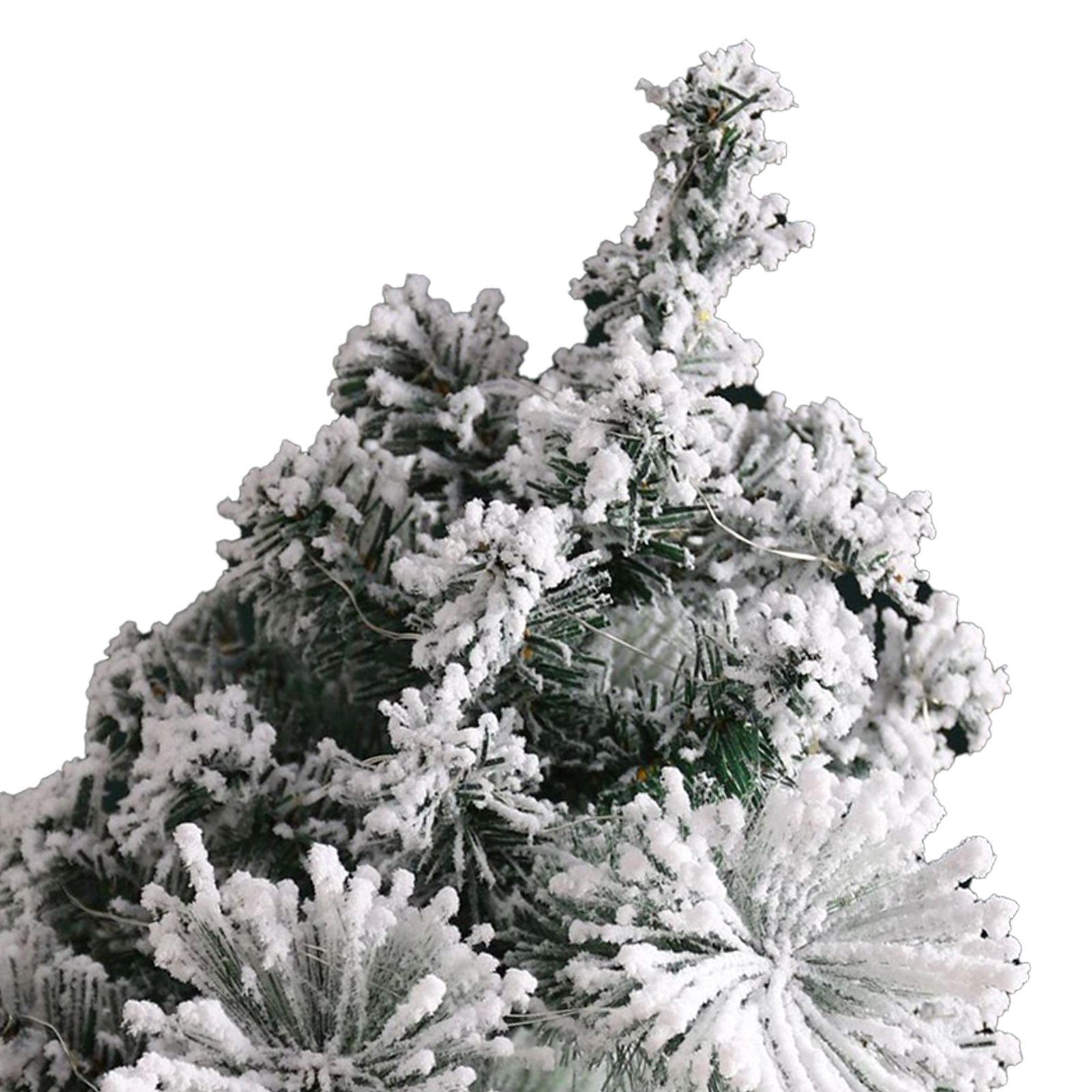 17.7in Artificial Mini Xmas Tree Snow Flocked Artificial Pine Xmas Tree for view 7