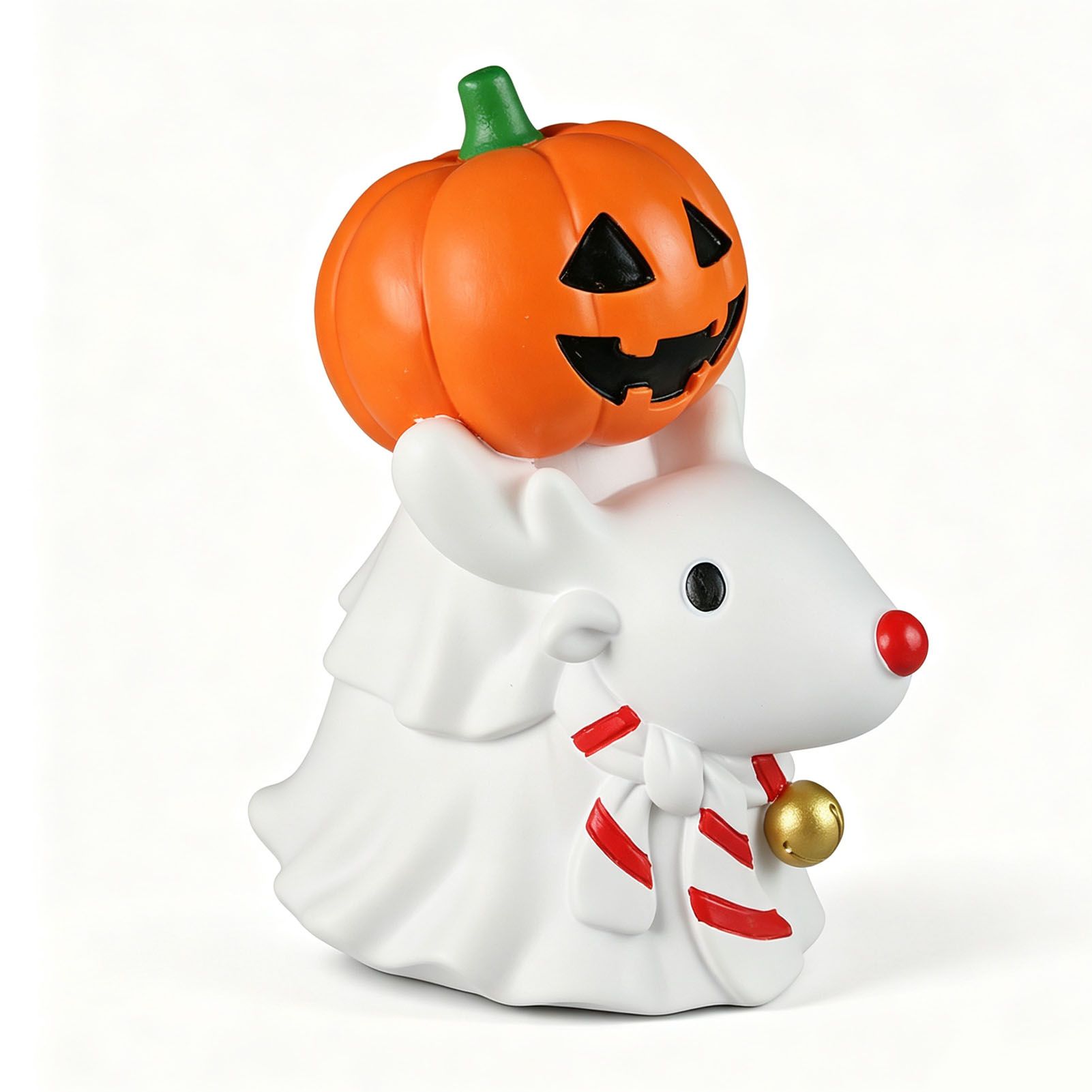 Miniature Pumpkin Ghost Ornament Gothic Style Pumpkin Figurine Table Decor for — image 1