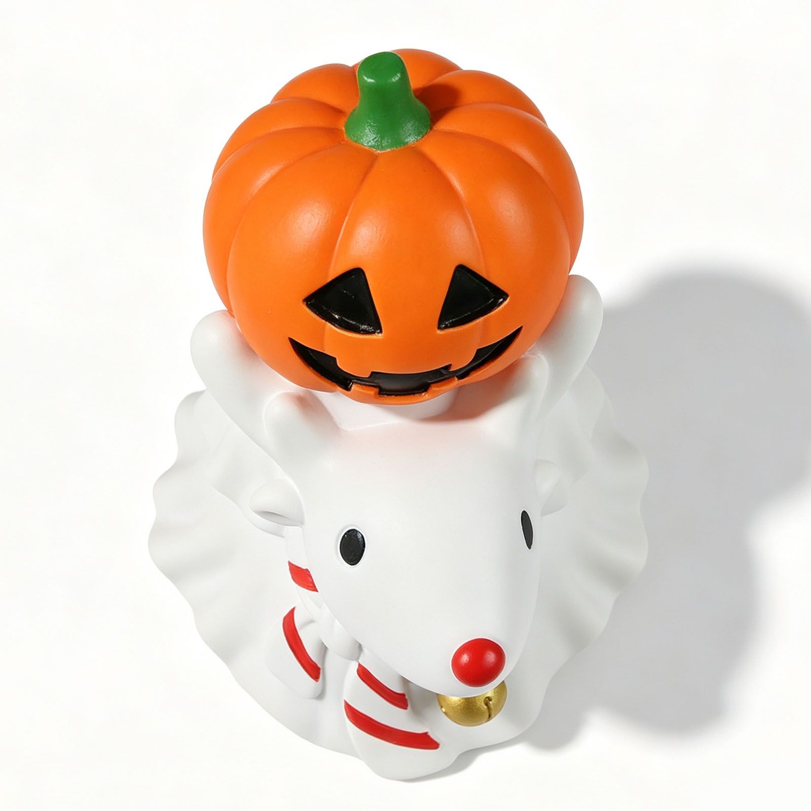 Miniature Pumpkin Ghost Ornament Gothic Style Pumpkin Figurine Table Decor for view 6