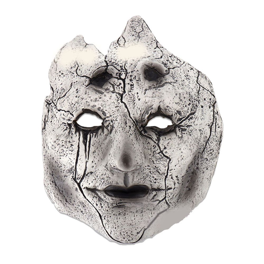 Cosplay Face Cover Half Face Latex Scary Cosplay Headgear for Party Game view 3