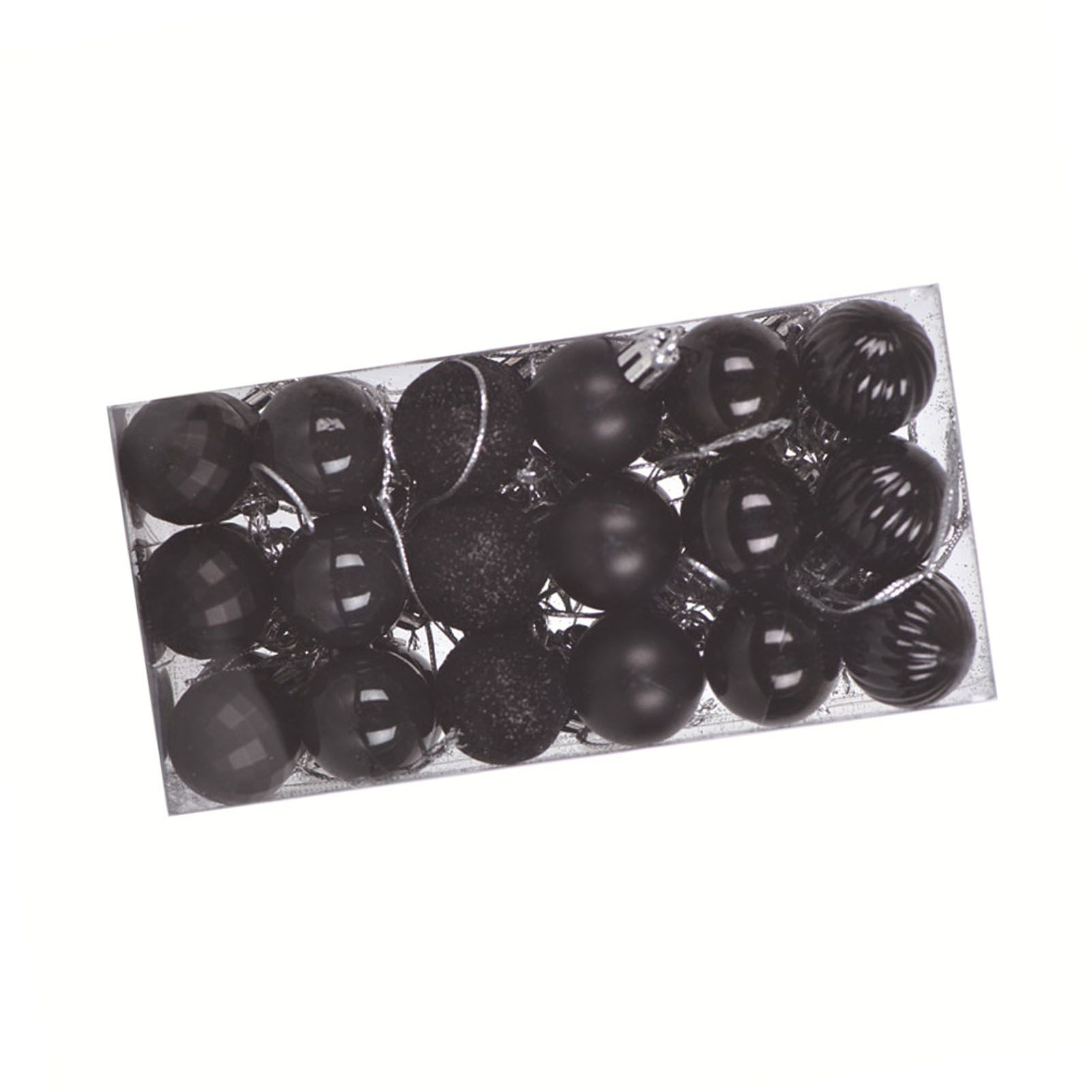 36pcs Ball Ornaments Set Decorative Plastic Glitter Hanging Ball Decoration view 6