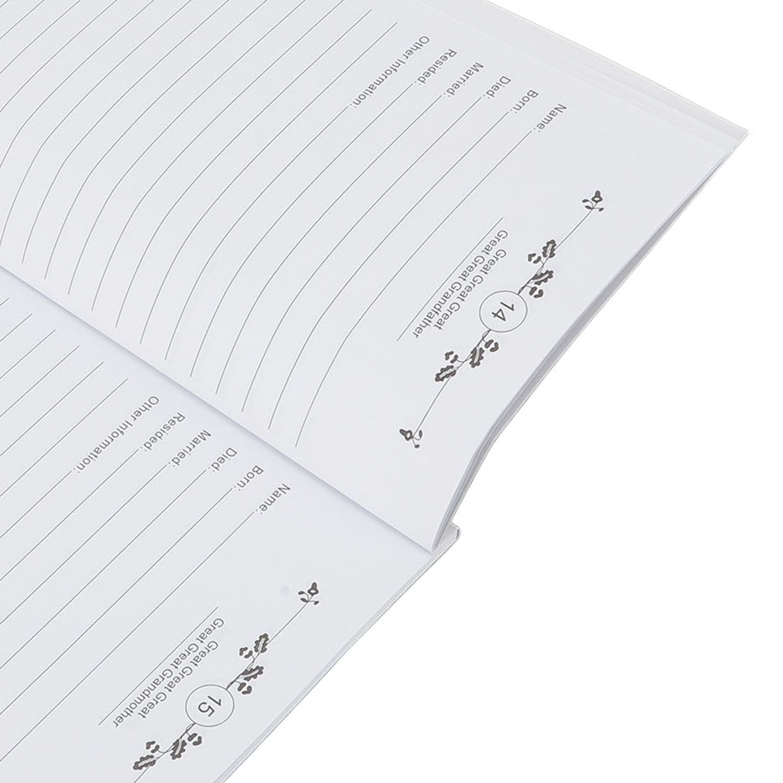 2pcs Family Tree Notebook for Further Family Research Record Book Student view 2
