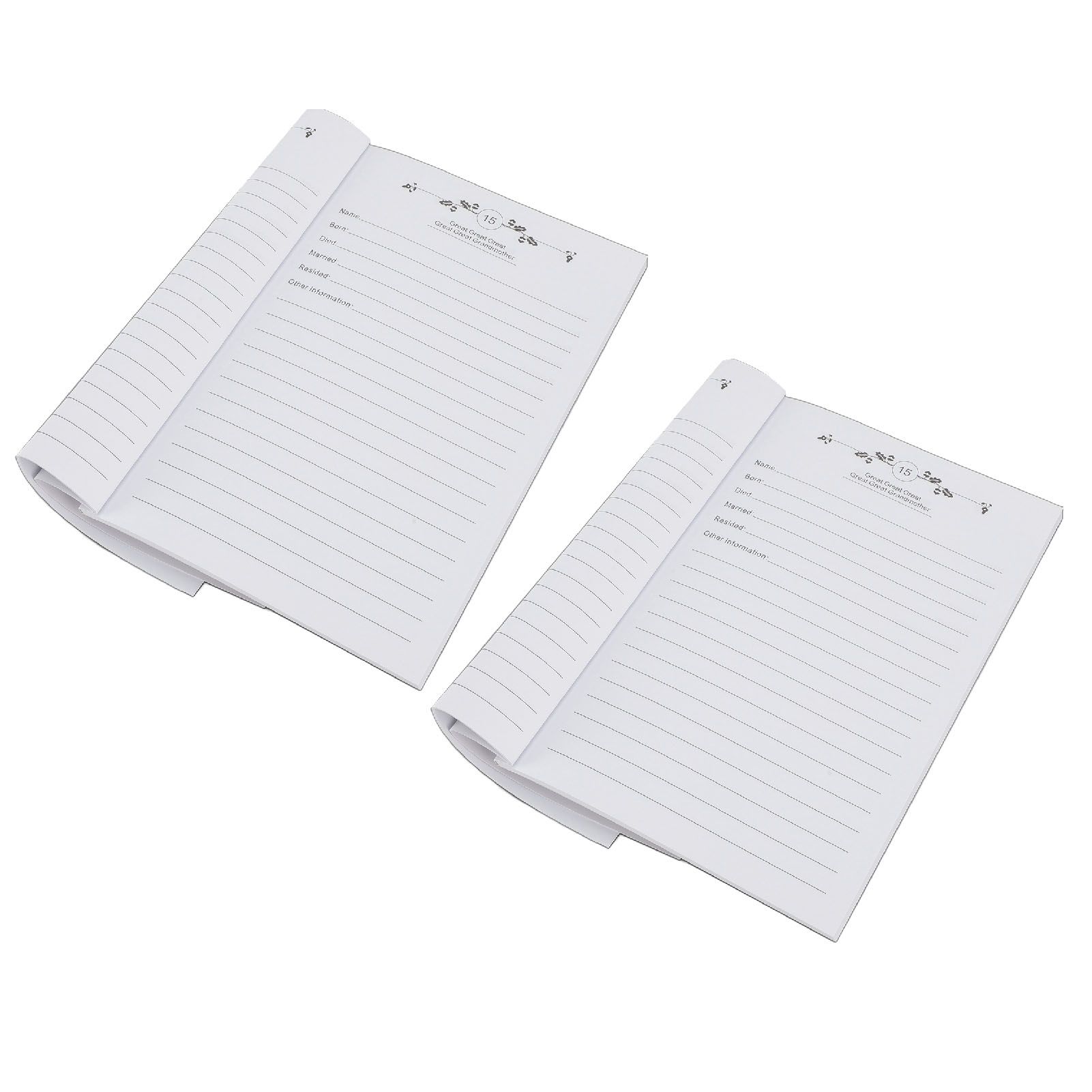 2pcs Family Tree Notebook for Further Family Research Record Book Student view 7