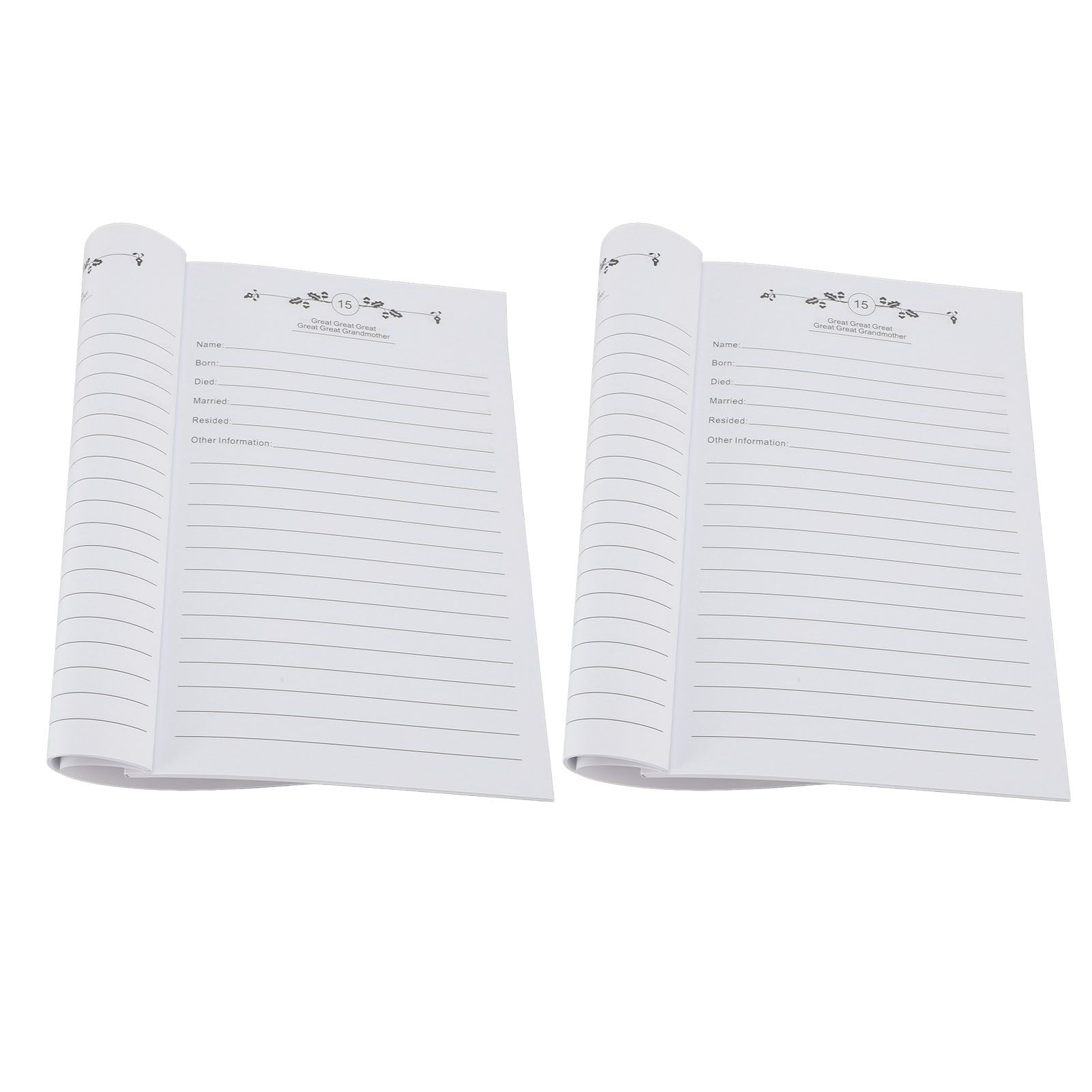 2pcs Family Tree Notebook for Further Family Research Record Book Student view 8