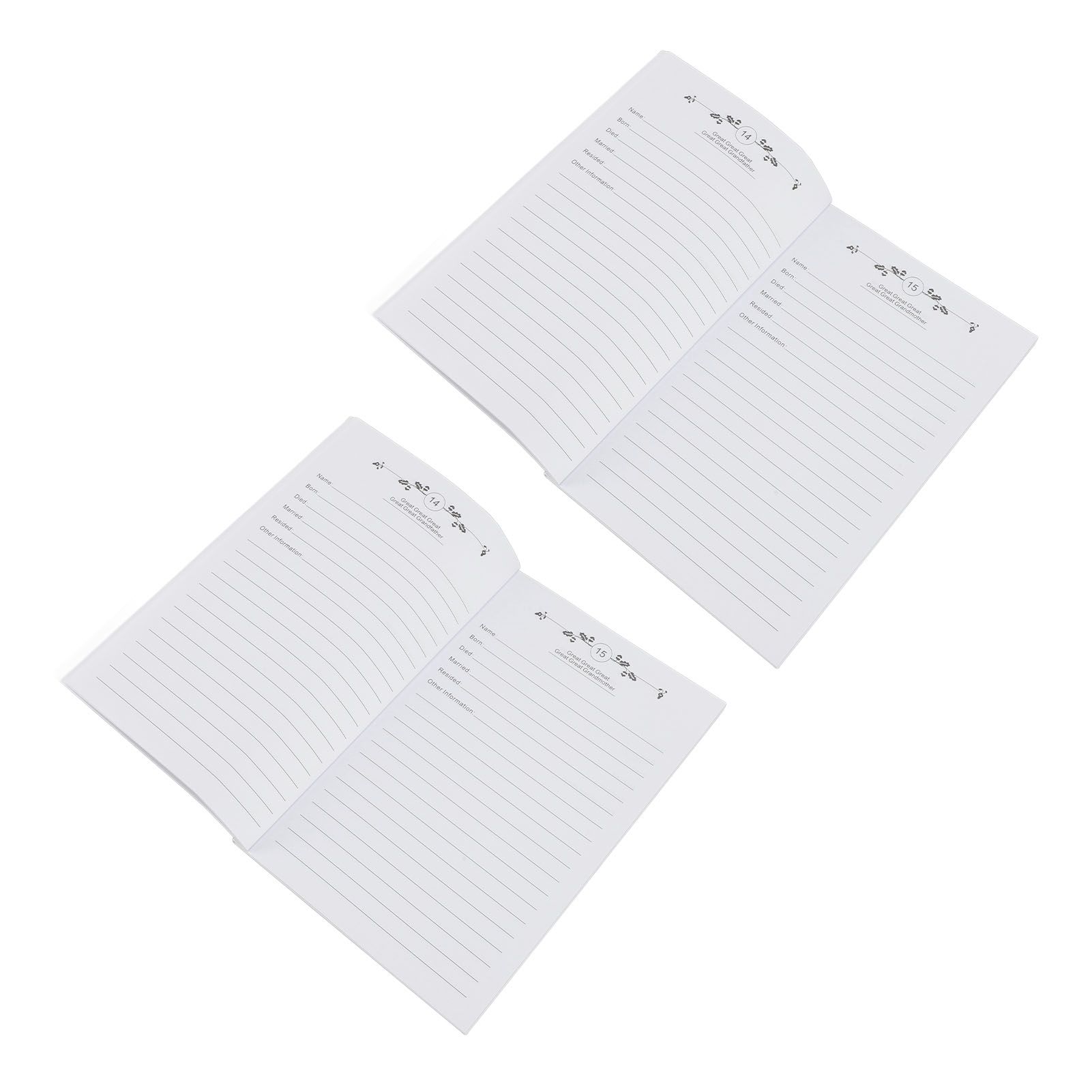 2pcs Family Tree Notebook for Further Family Research Record Book Student view 10