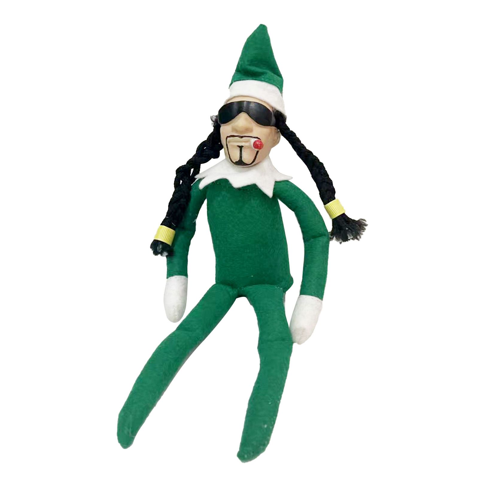 Xmas Elf Hand Made Resin Non Woven Fabric Holiday Elf Doll for Festival Home view 3