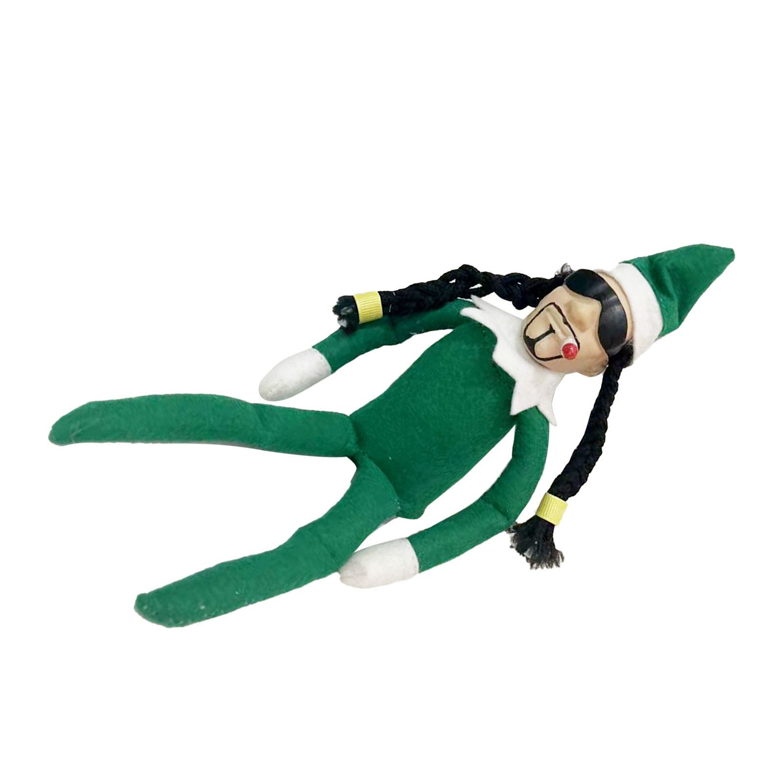 Xmas Elf Hand Made Resin Non Woven Fabric Holiday Elf Doll for Festival Home view 4