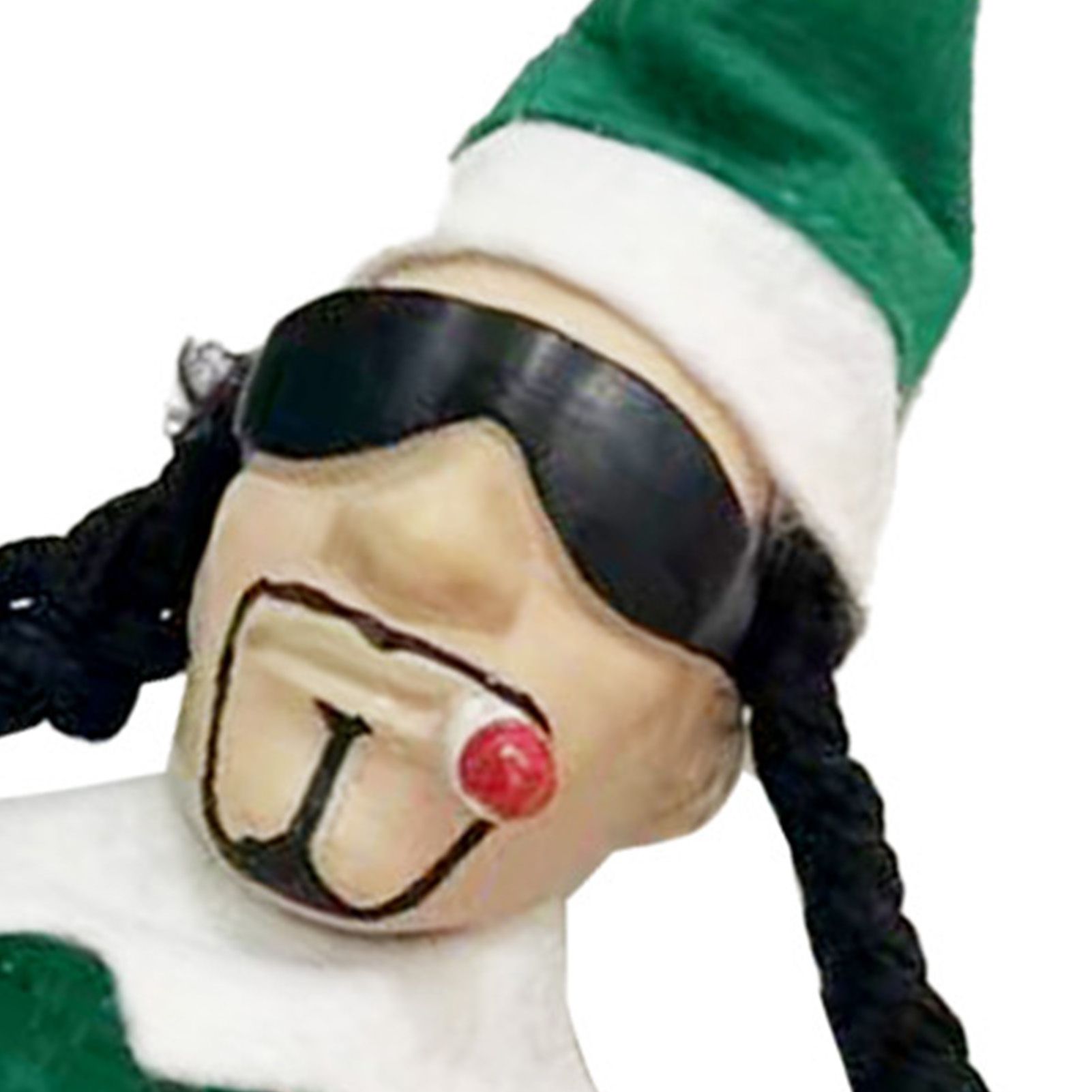 Xmas Elf Hand Made Resin Non Woven Fabric Holiday Elf Doll for Festival Home view 7