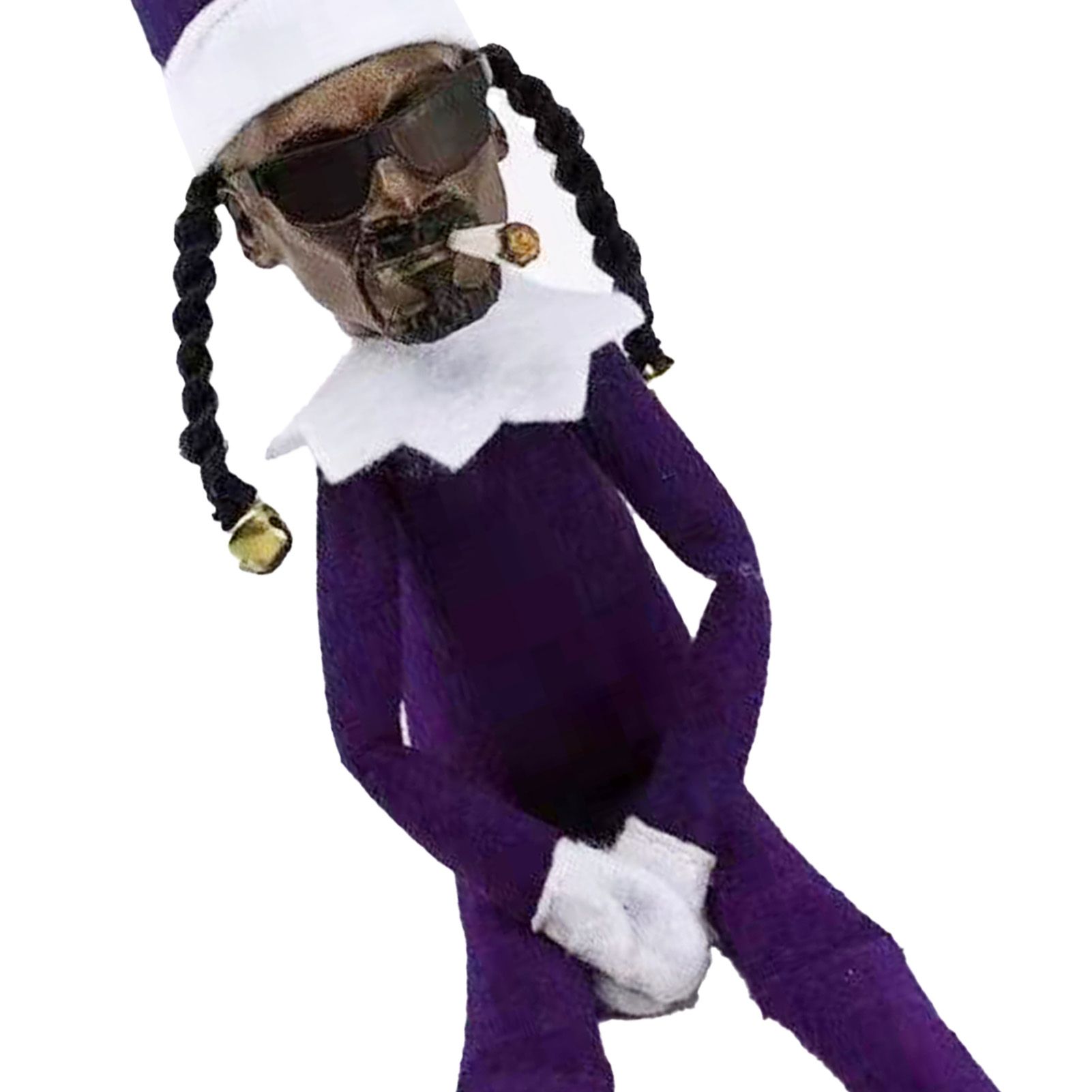 Xmas Elf Hand Made Resin Non Woven Fabric Holiday Elf Doll for Festival Home view 4