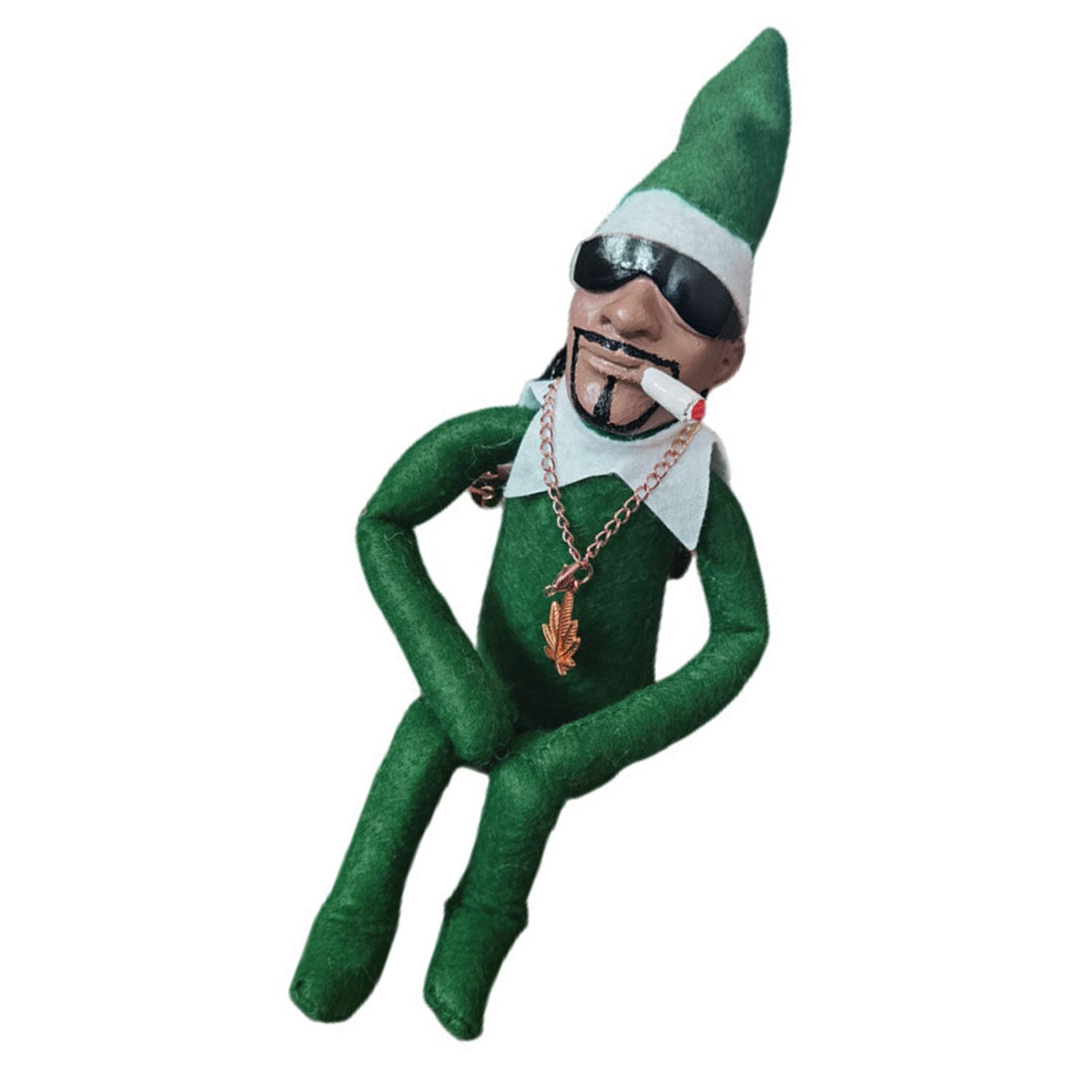 Xmas Elf Hand Made Resin Non Woven Fabric Holiday Elf Doll for Festival Home view 6