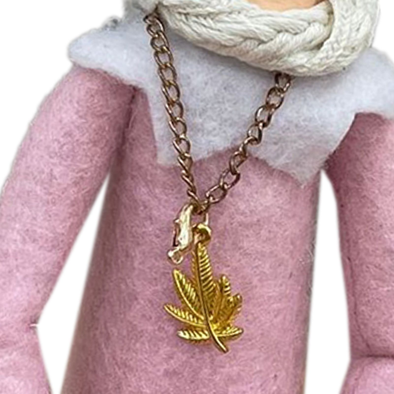 Xmas Elf Hand Made Resin Non Woven Fabric Holiday Elf Doll for Festival Home view 5