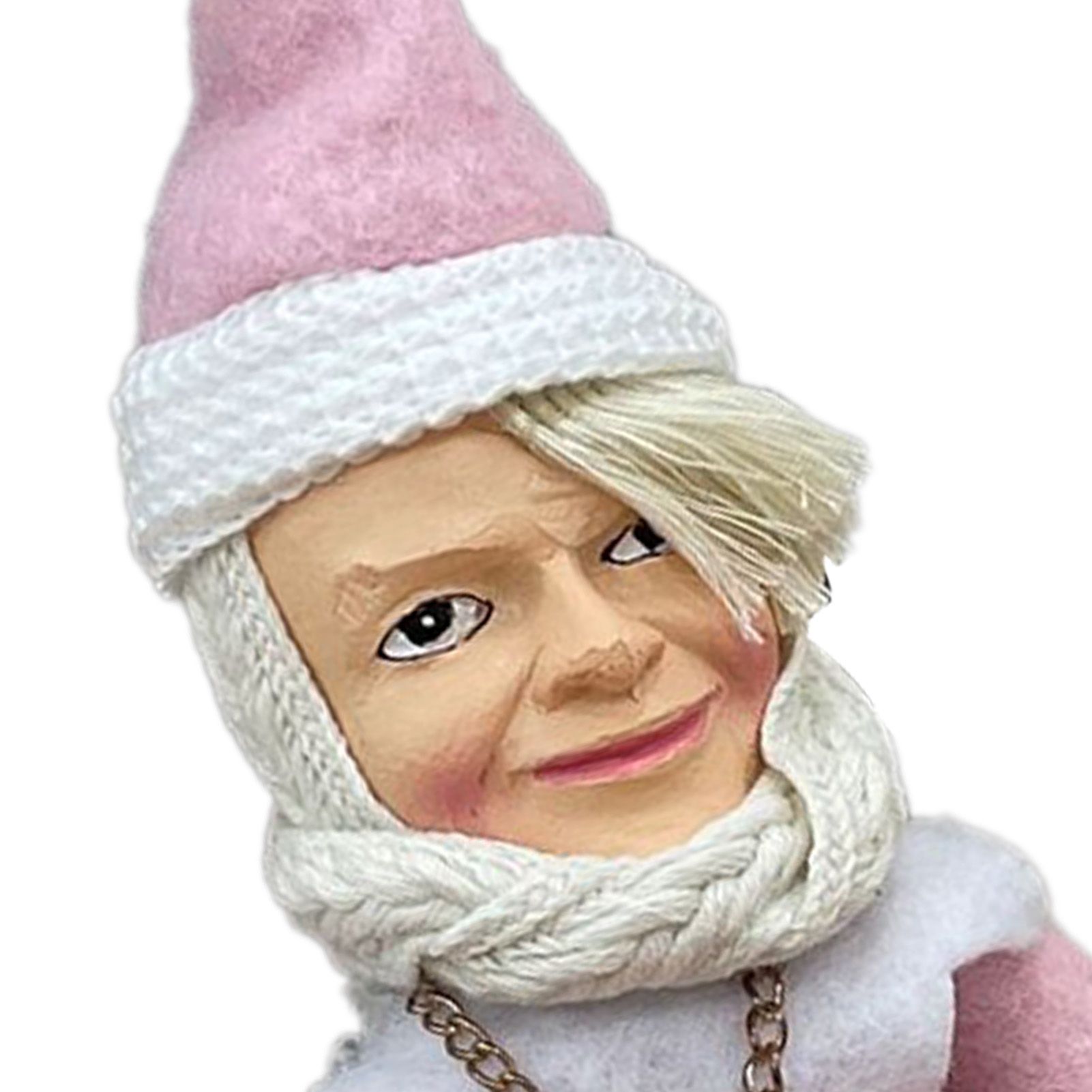 Xmas Elf Hand Made Resin Non Woven Fabric Holiday Elf Doll for Festival Home view 7