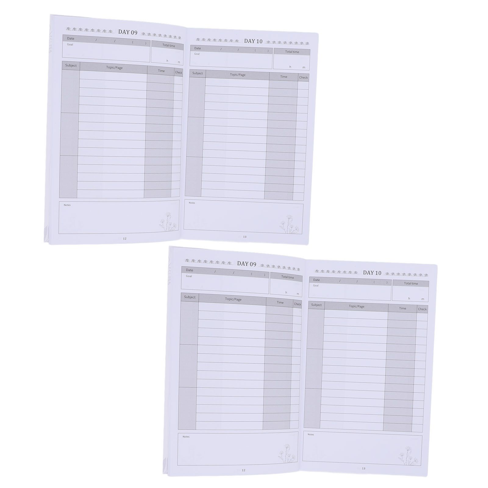 2pcs Notebook 30 Pages Double Sided Horizontal Ruled Journal Notebook for view 9