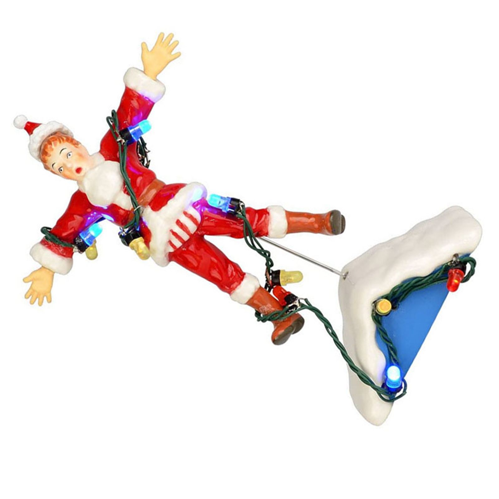 Xmas Doll Figurine Ornament Cute Look Resin Exquisite Craft Enhanced Ambience — image 1