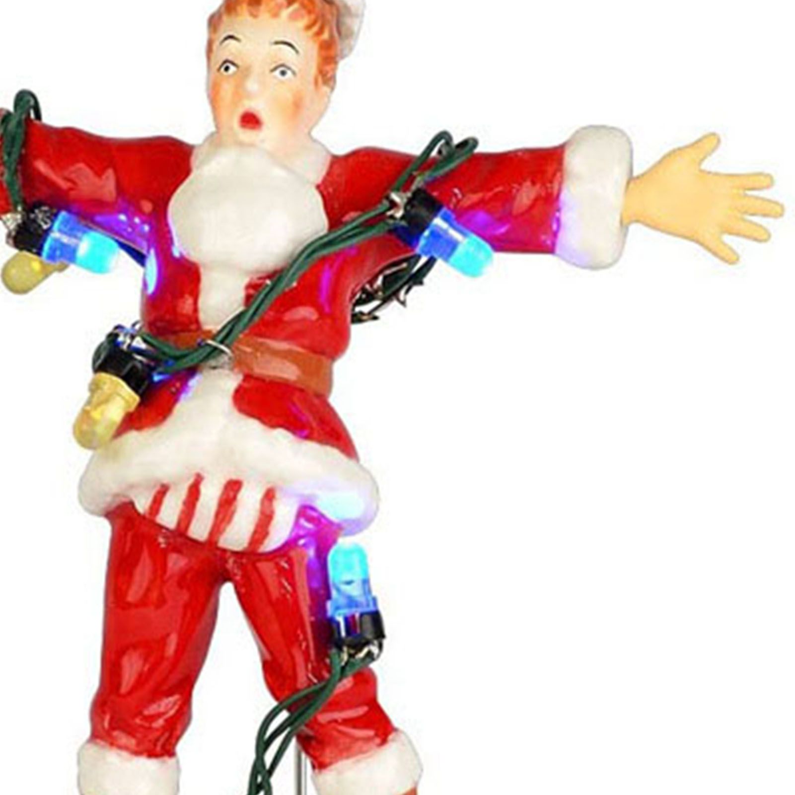 Xmas Doll Figurine Ornament Cute Look Resin Exquisite Craft Enhanced Ambience view 2