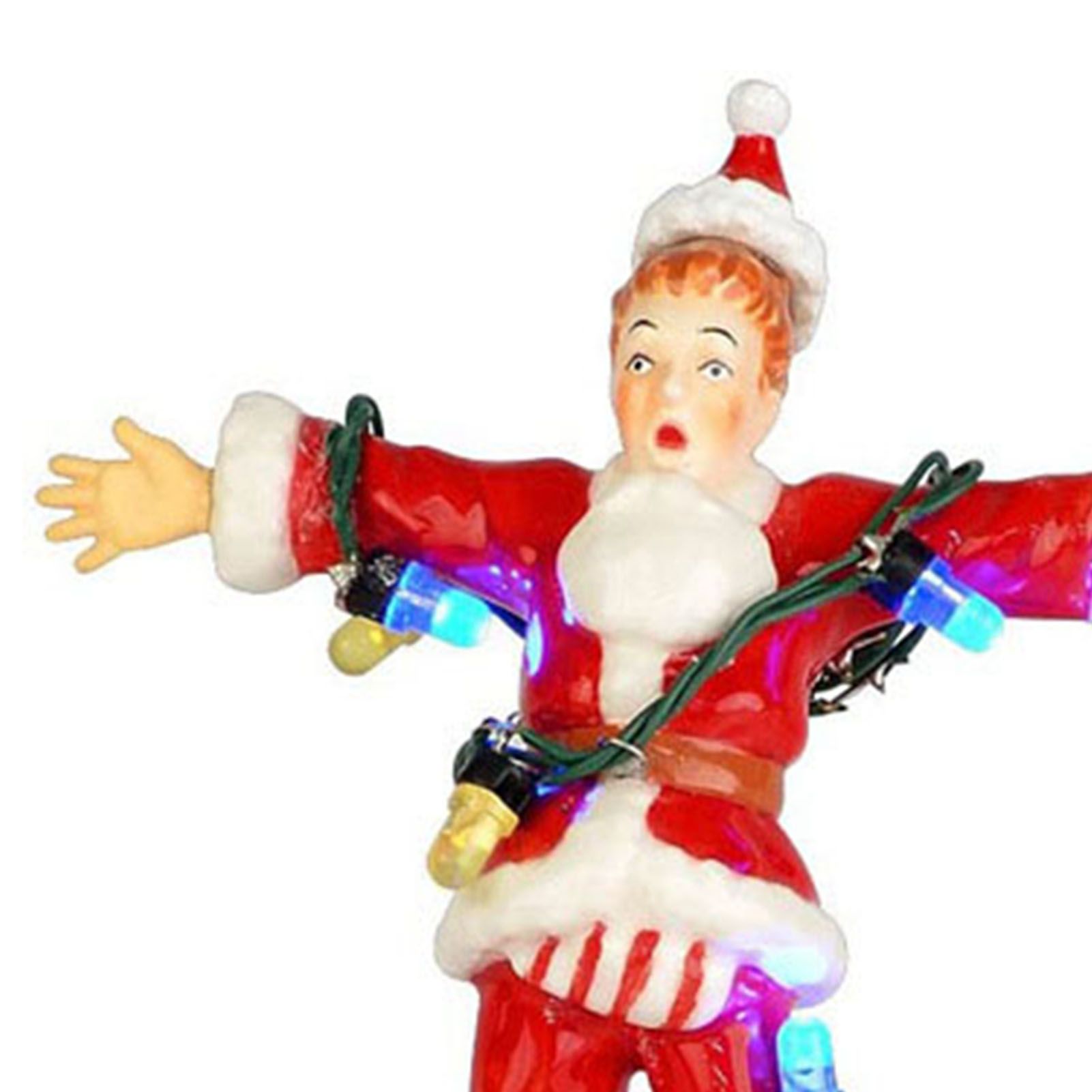Xmas Doll Figurine Ornament Cute Look Resin Exquisite Craft Enhanced Ambience view 5