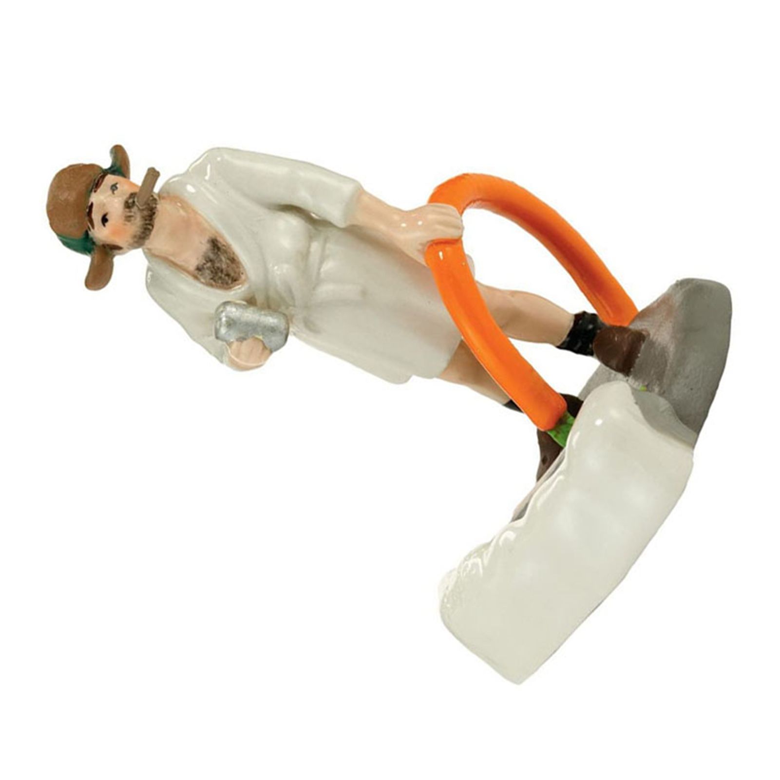 Xmas Doll Figurine Ornament Cute Look Resin Exquisite Craft Enhanced Ambience — image 1