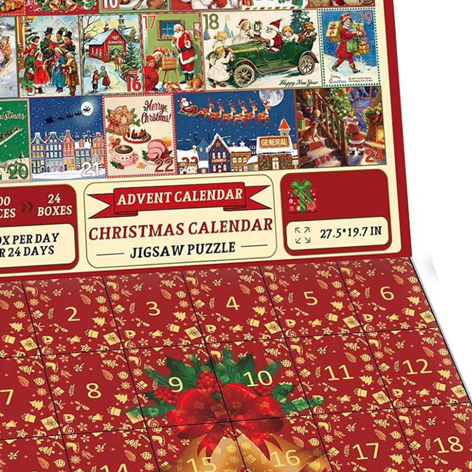 Xmas Calendar Puzzle Multiple Blind Box Interactive Educational Holiday view 2