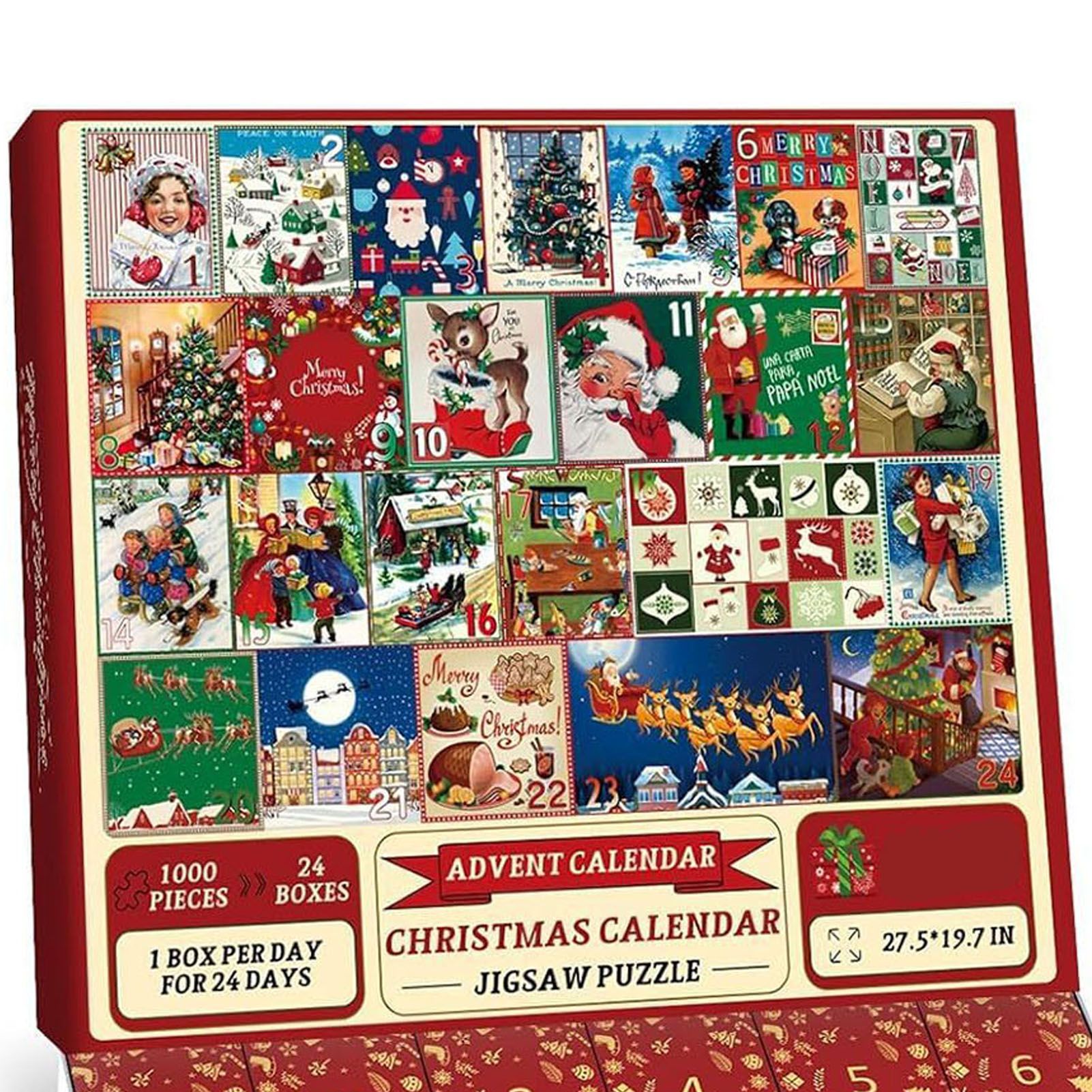 Xmas Calendar Puzzle Multiple Blind Box Interactive Educational Holiday view 8