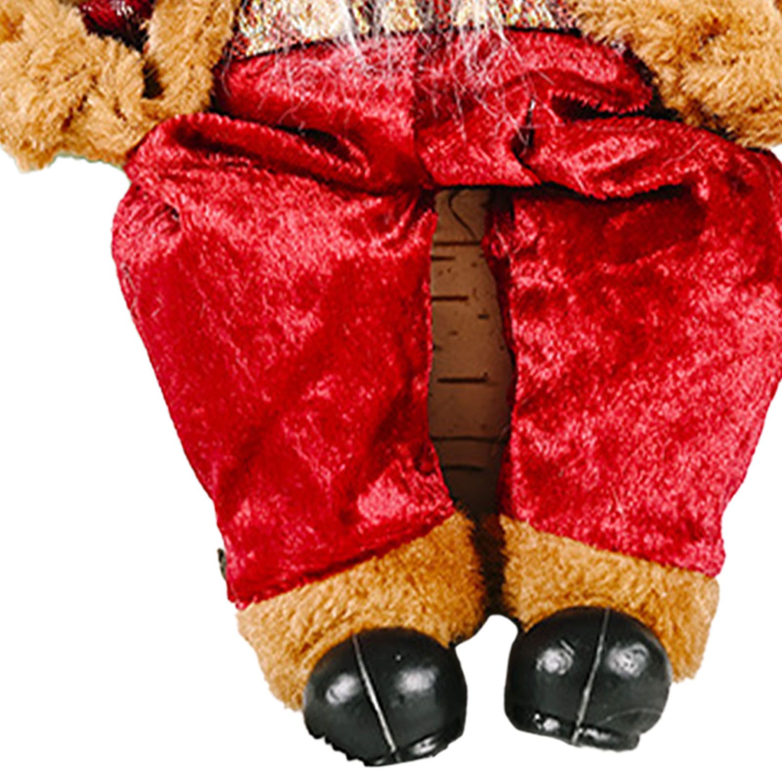 Santa Decoration Cute Image Santa Figurines Doll Toy Holiday Style Tabletop view 5