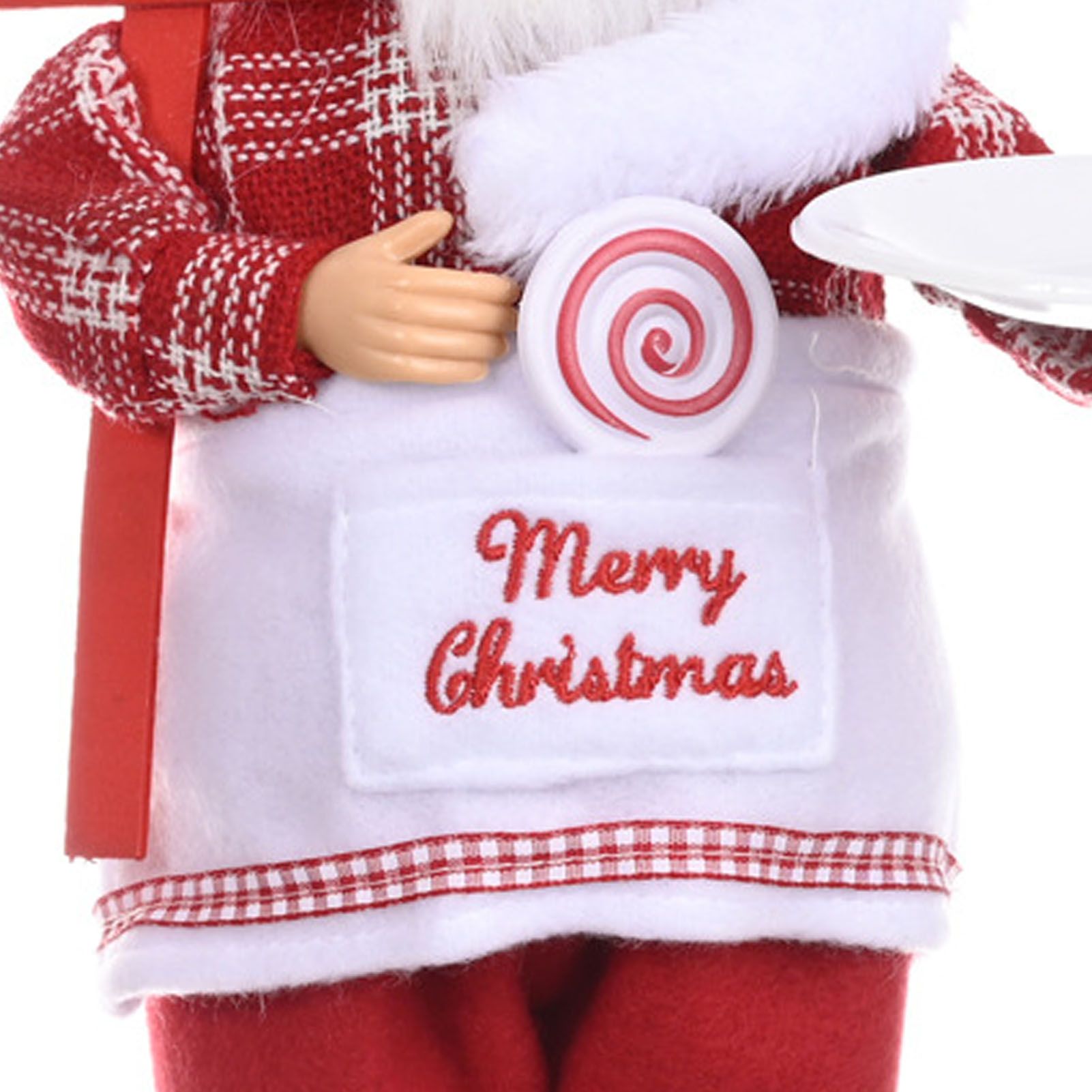 Santa Decoration Cute Image Santa Figurines Doll Toy Holiday Style Tabletop view 7