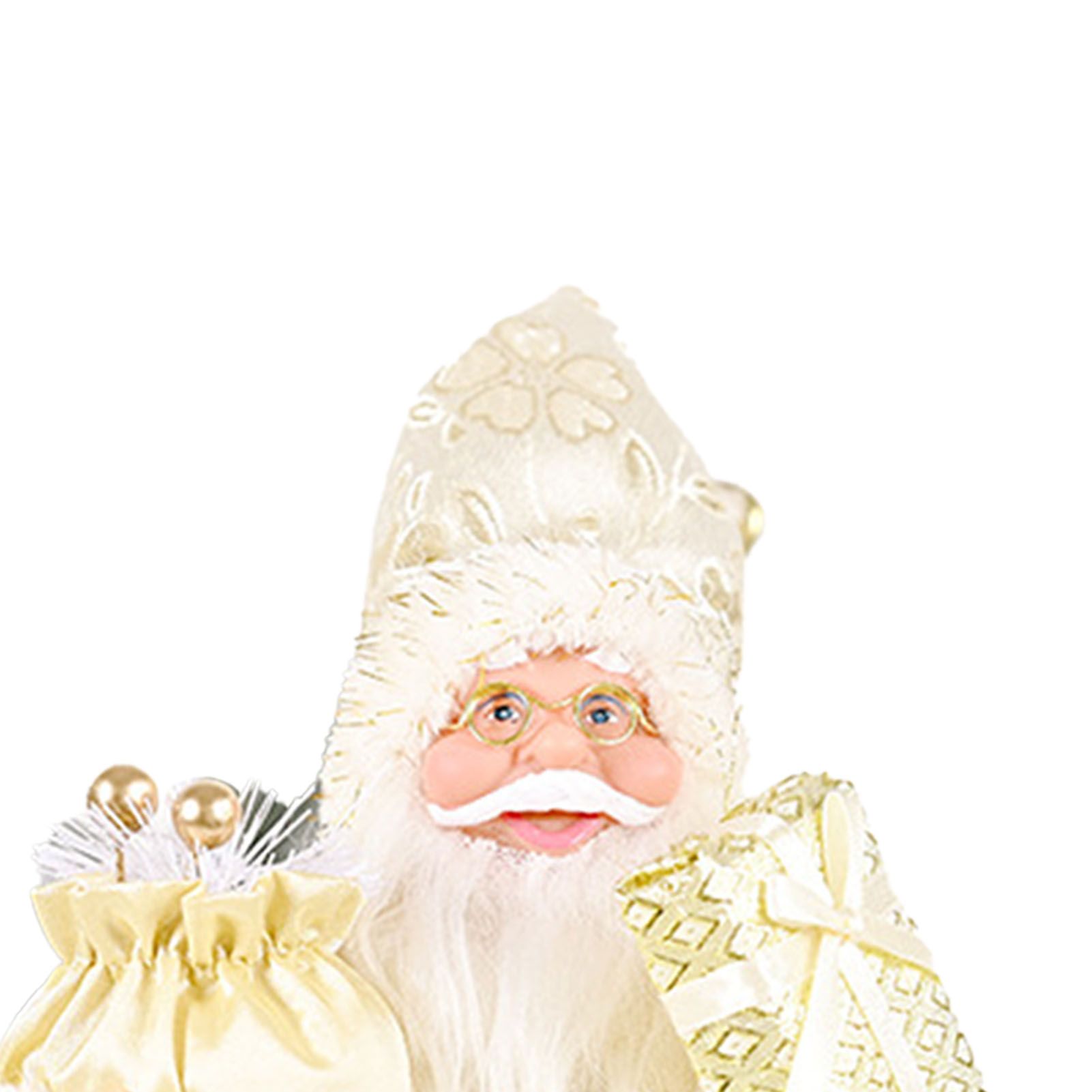 Santa Decoration Cute Image Santa Figurines Doll Toy Holiday Style Tabletop view 2